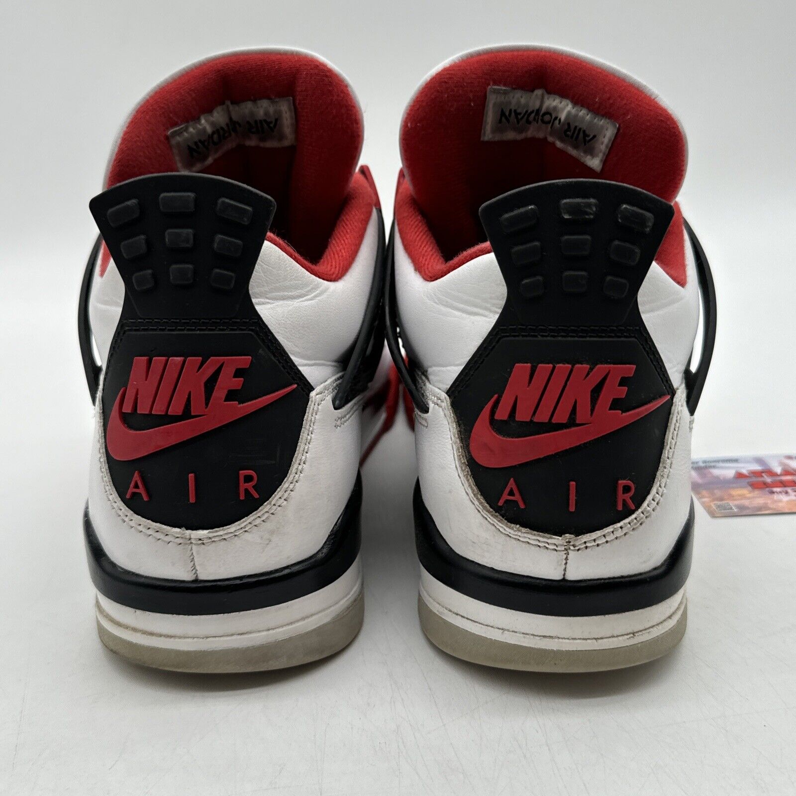 Size 10 - Jordan 4 Retro OG Mid Fire Red White Black Red Primal Netting Nike Air