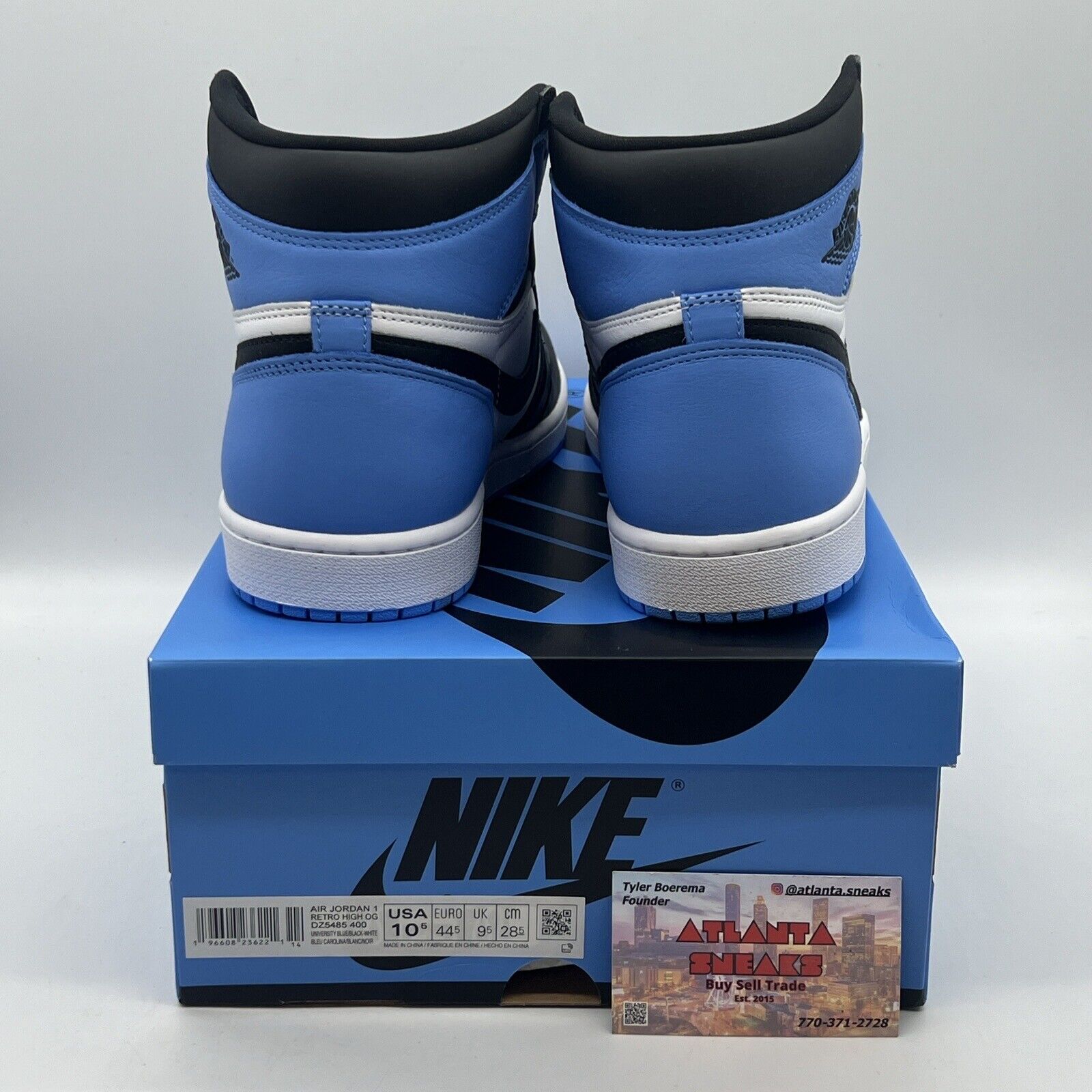 Size 10.5 - Jordan 1 Retro OG High UNC Toe Brand New Of All