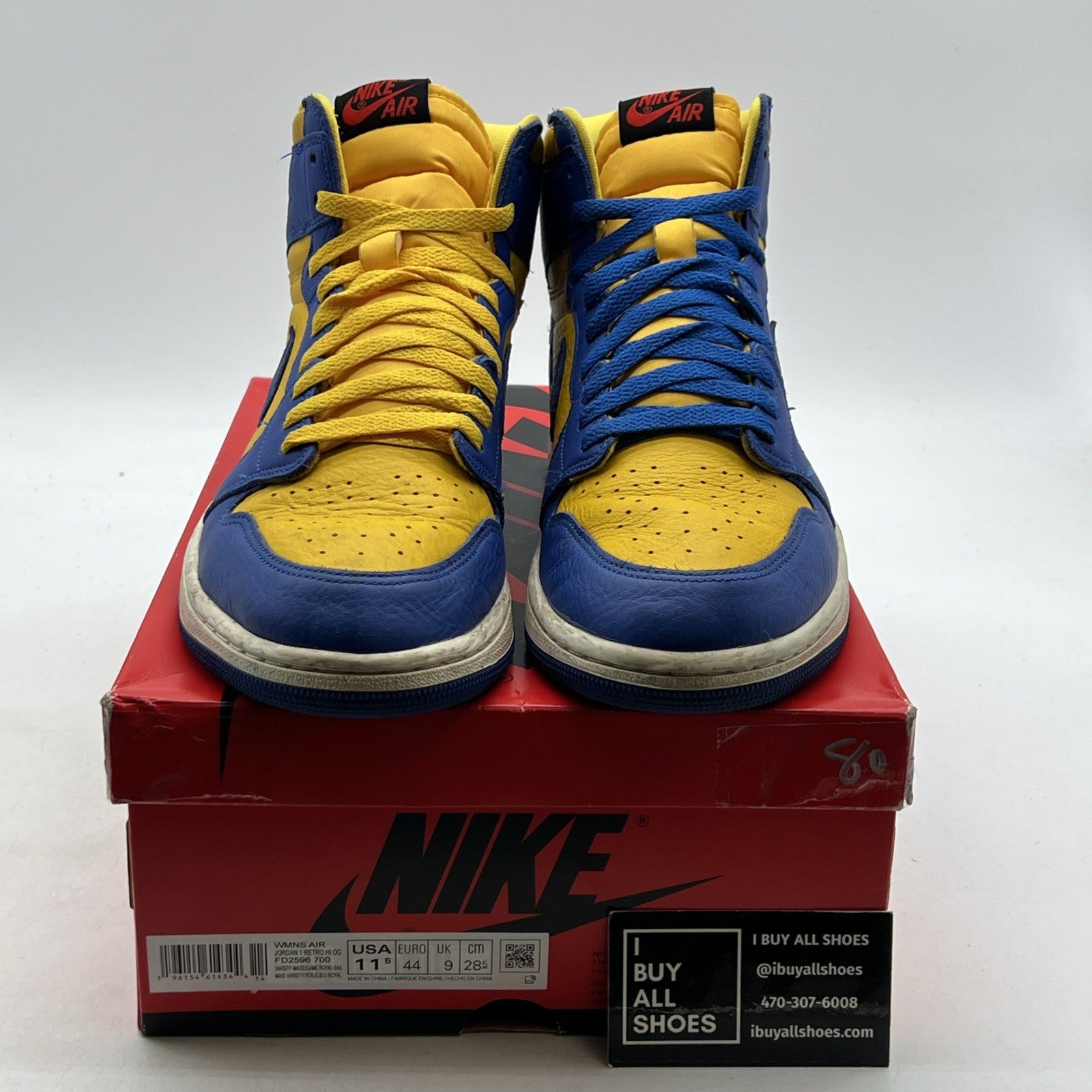 Size 11.5 - Air Jordan 1 Retro OG High Reverse Laney W (FD2596-700)