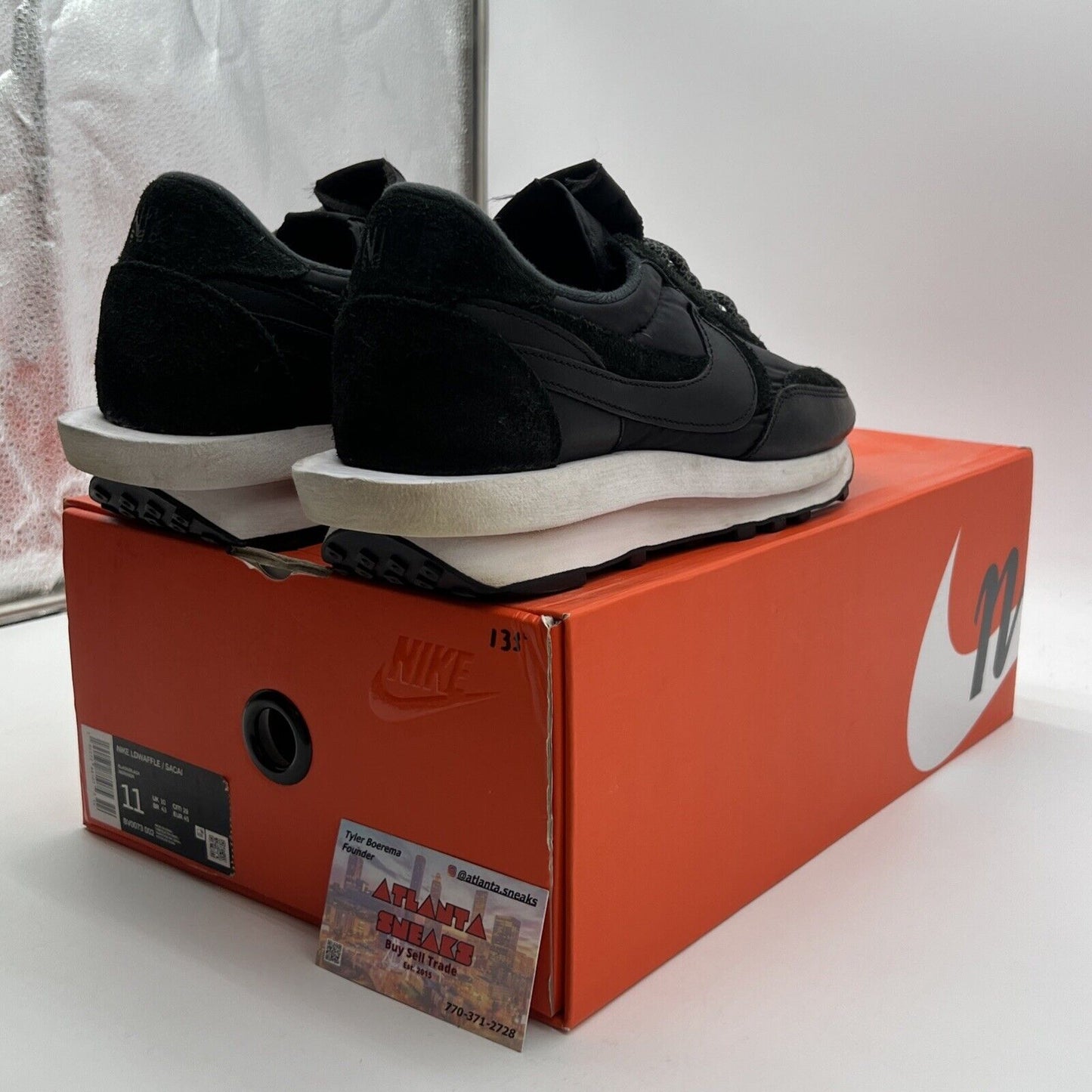 Size 11 - Nike sacai x LDWaffle Black Nylon (BV0073-002)