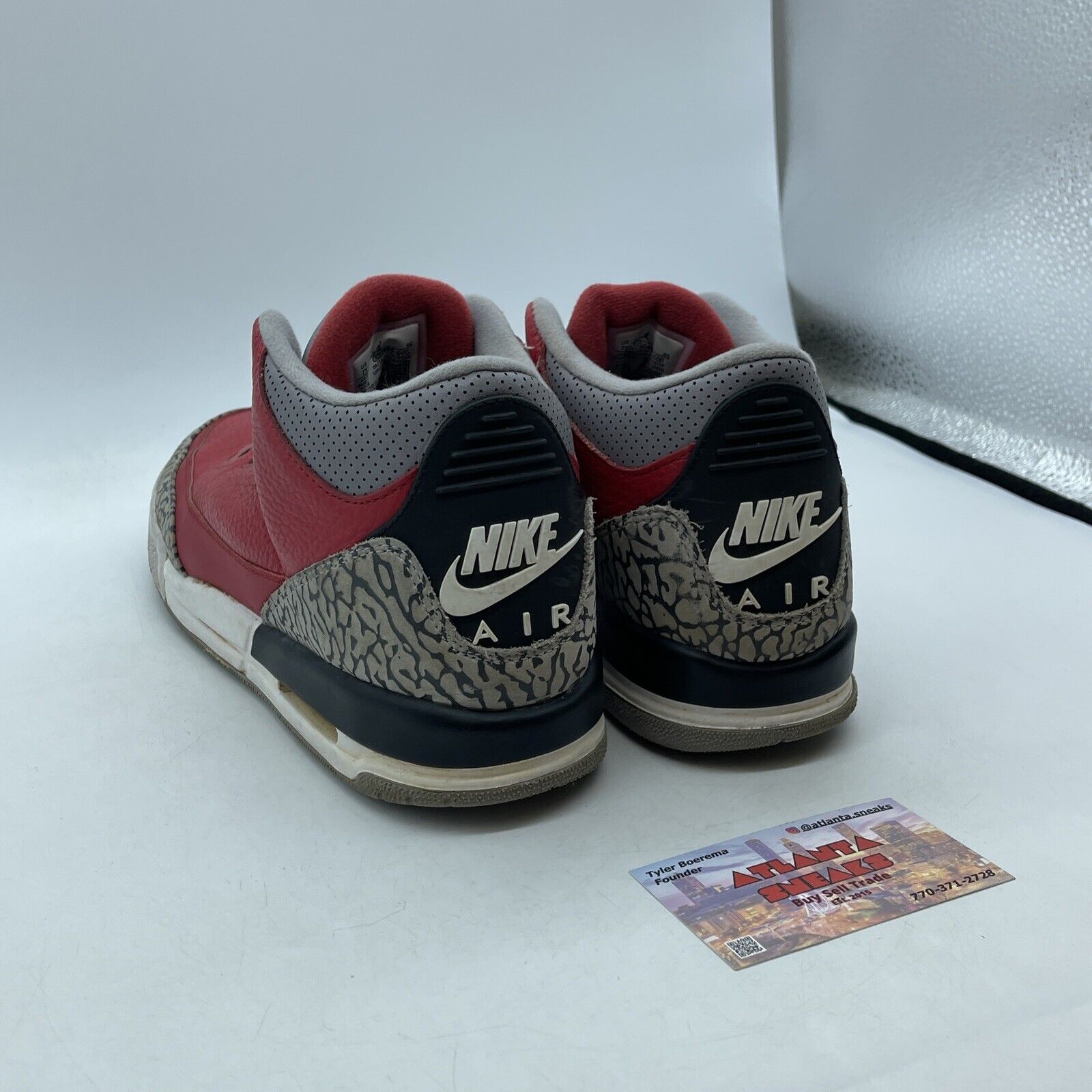 Size - 7Y Nike Air Jordan 3 III Retro Unite Fire Red Cement Suede (CQ0488-600)