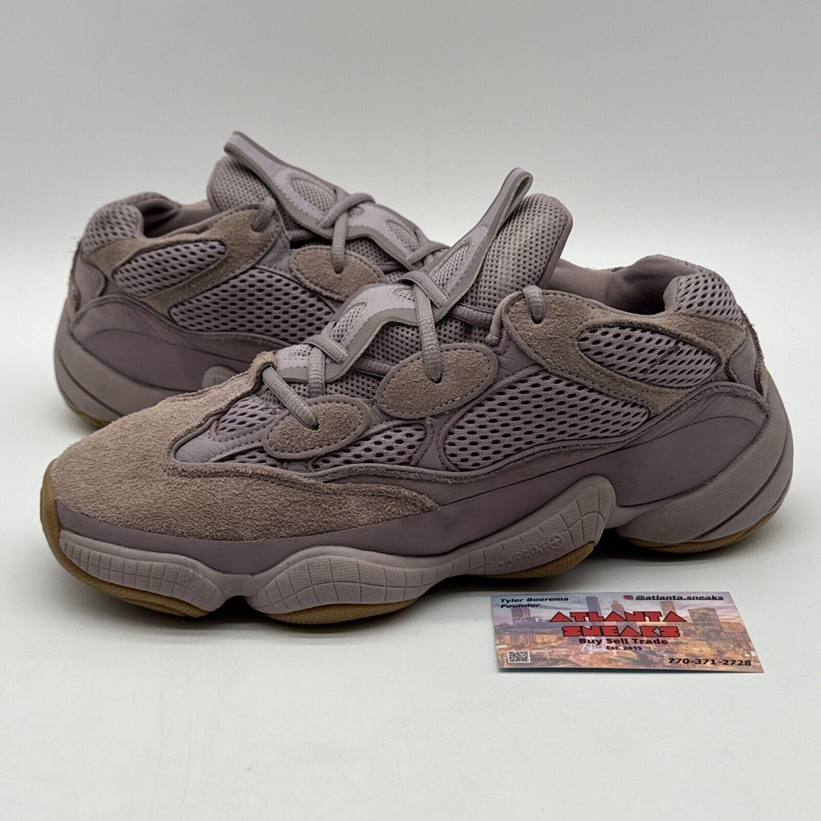 Size 9.5 - adidas Yeezy 500 Soft Vision Purple Gum Sole Lilac Light Spring Color