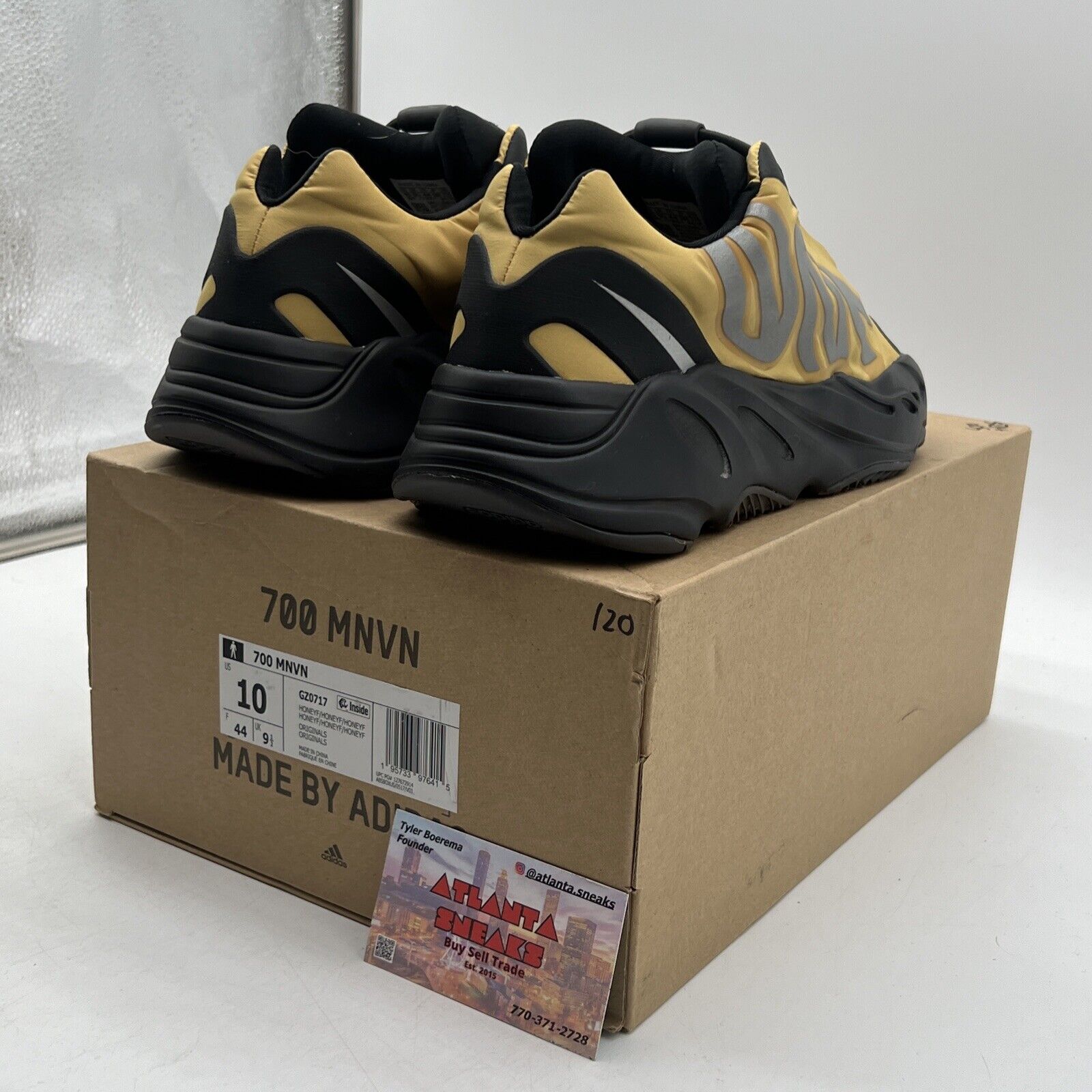 Size 10 - adidas Yeezy Boost 700 MNVN Honey Flux Black (GZ0717)