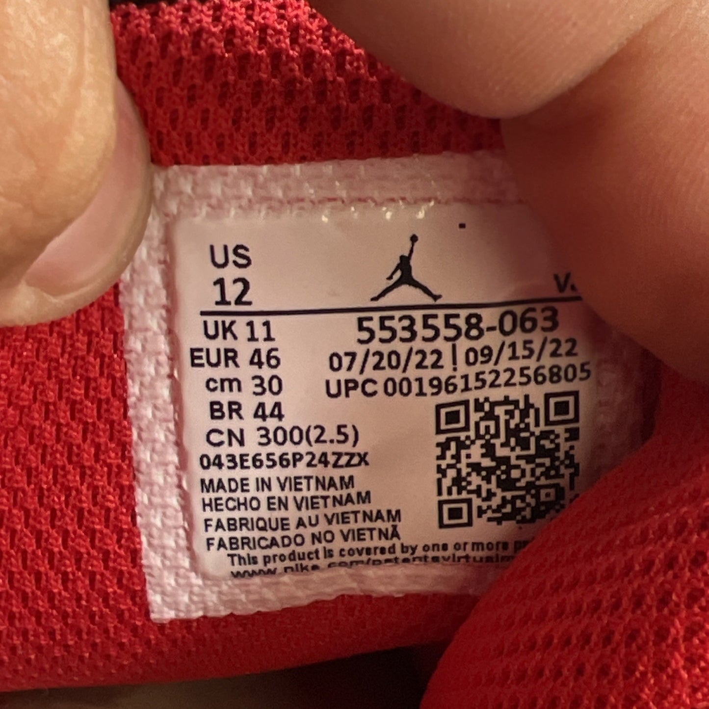 Size 12 - Air Jordan 1 Low White Toe 2022 (553558-063)