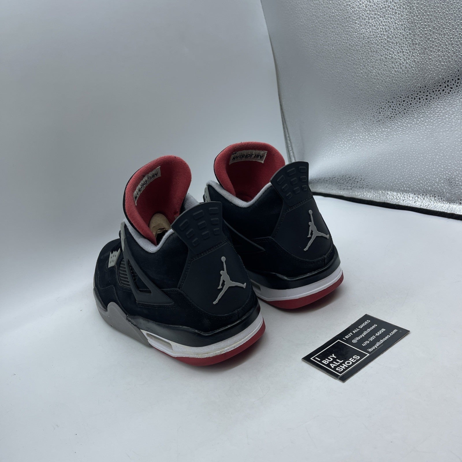 Size 14 - Air Jordan 4 Retro bred release 2012 (308497-089)