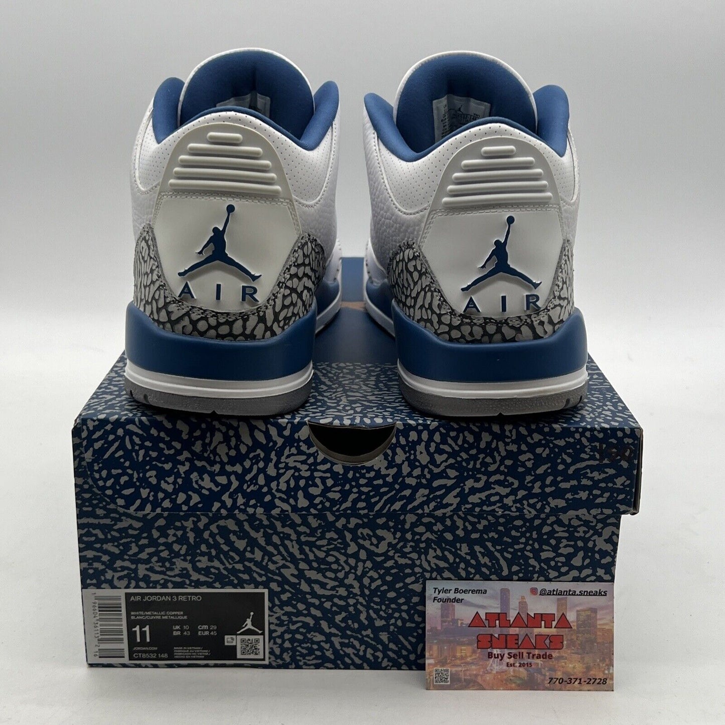 Size 11 - Air Jordan 3 Retro Washington Wizards (CT8532-148)