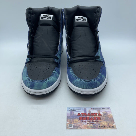 Size 11W - Air Jordan 1 Retro OG High Tie-Dye White Black Leather (CD0461-100)