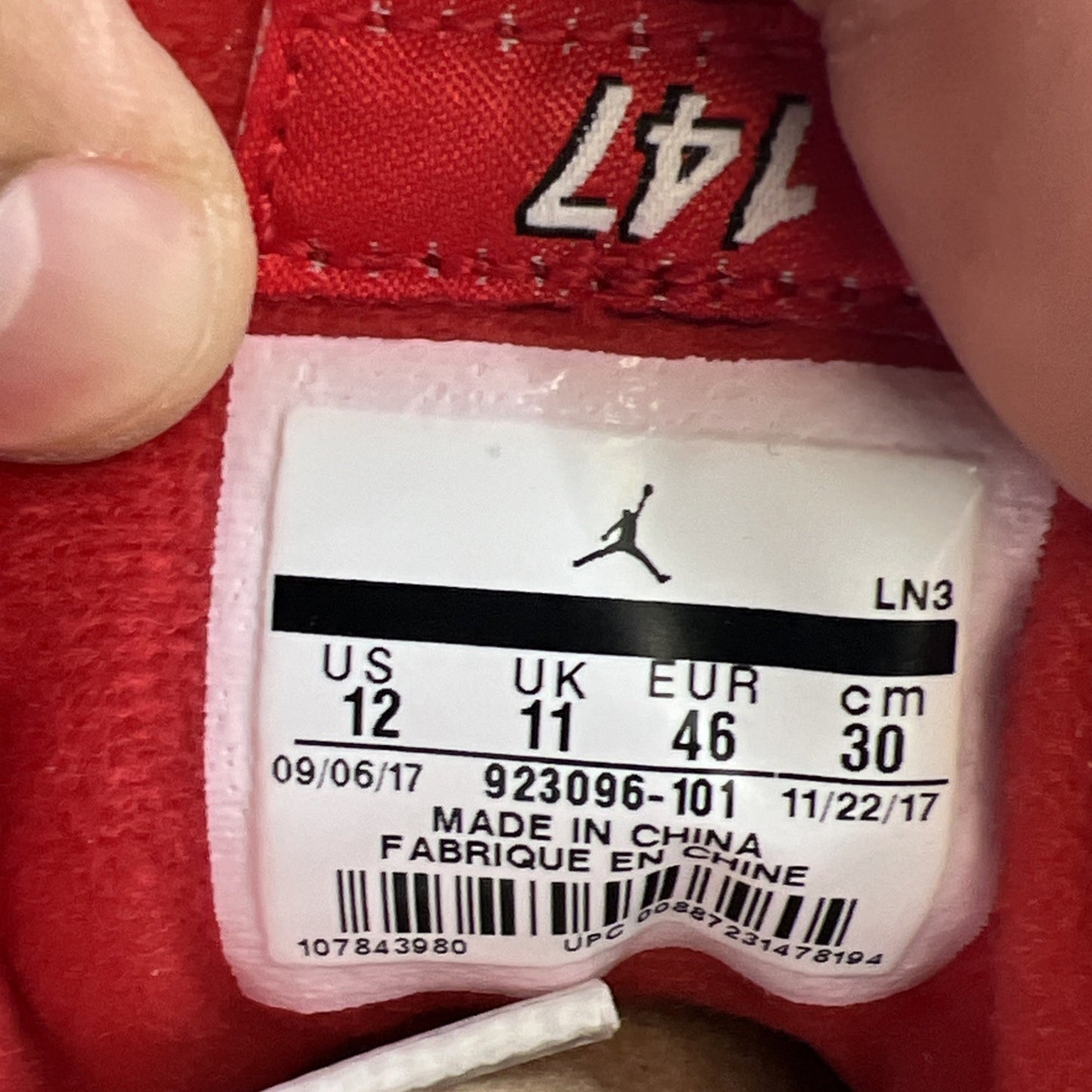 Size 12 - Air Jordan 3 Retro NRG Free Throw Line (923096-101)