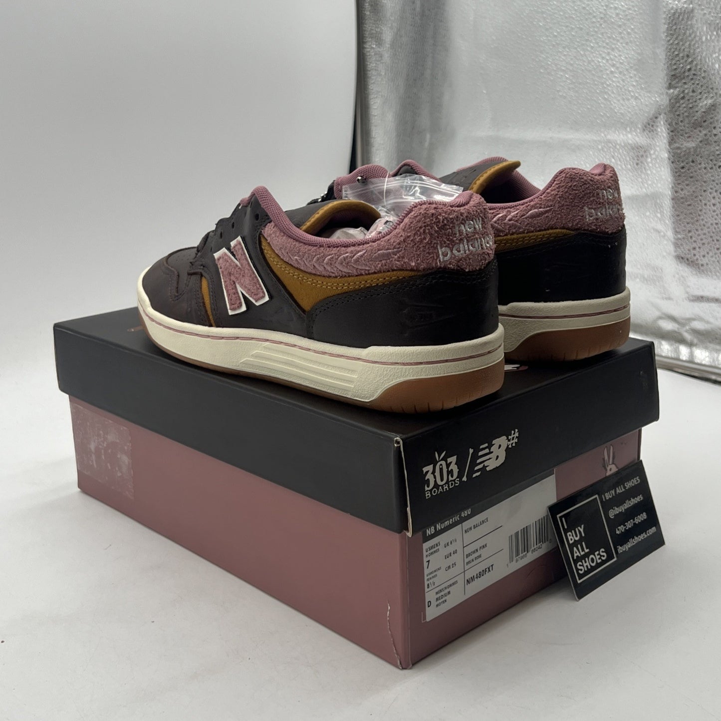 Size 7 - New Balance 303 Boards x Jeremy Fish x Numeric 480 Silly Pink Bunnies