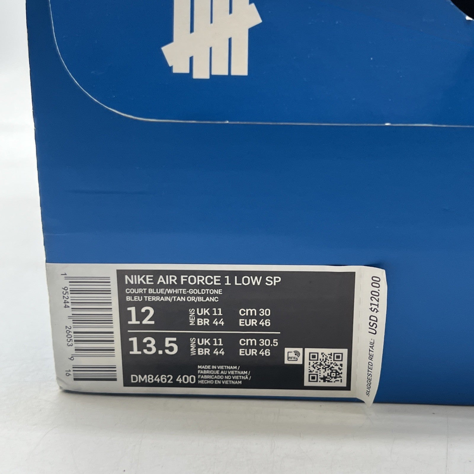 Size 12 - Nike Undefeated x Air Force 1 SP Low Dunk vs AF1 (DM8562-400)