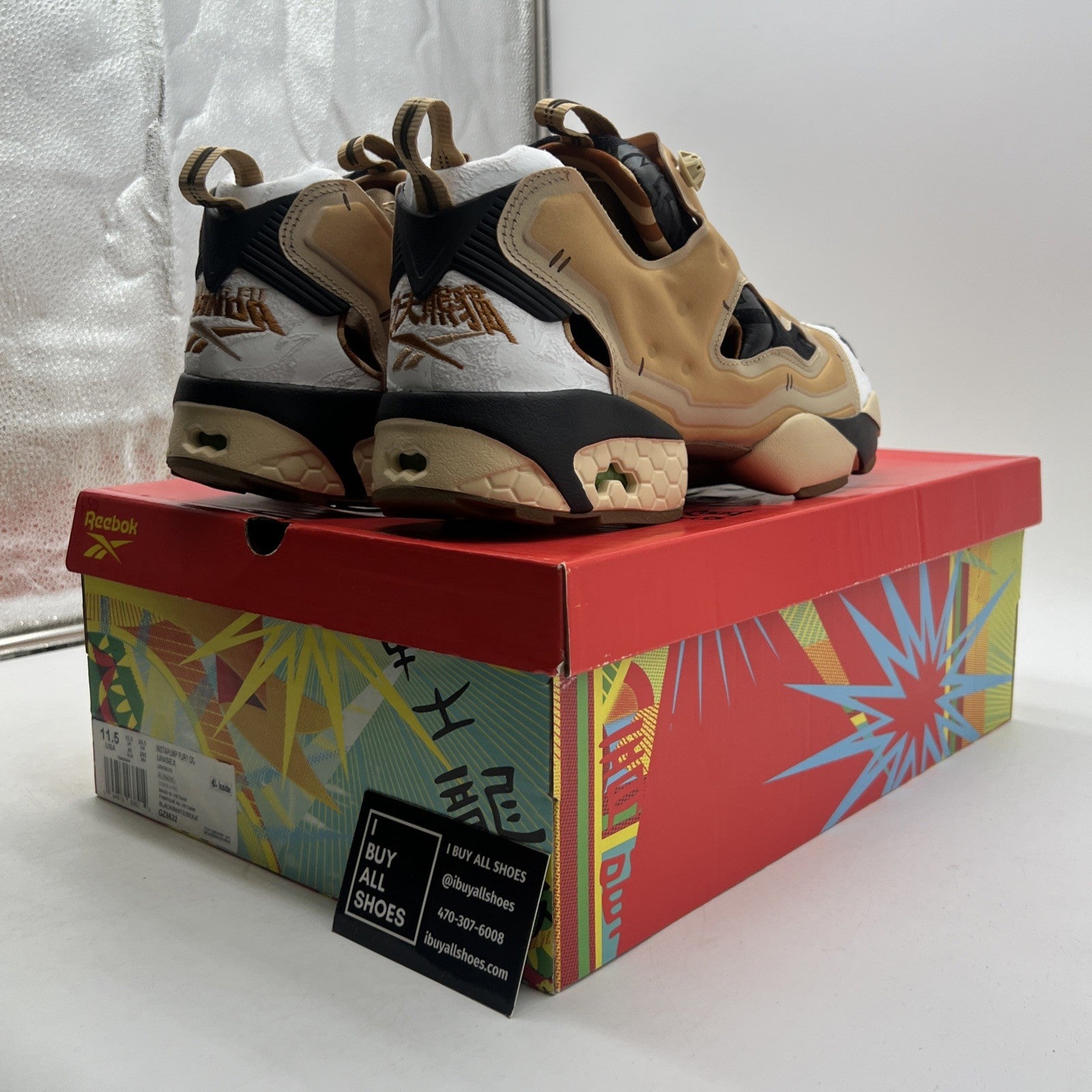 Size 11.5 - Reebok Kung Fu Panda x InstaPump Fury Po (GZ8632)