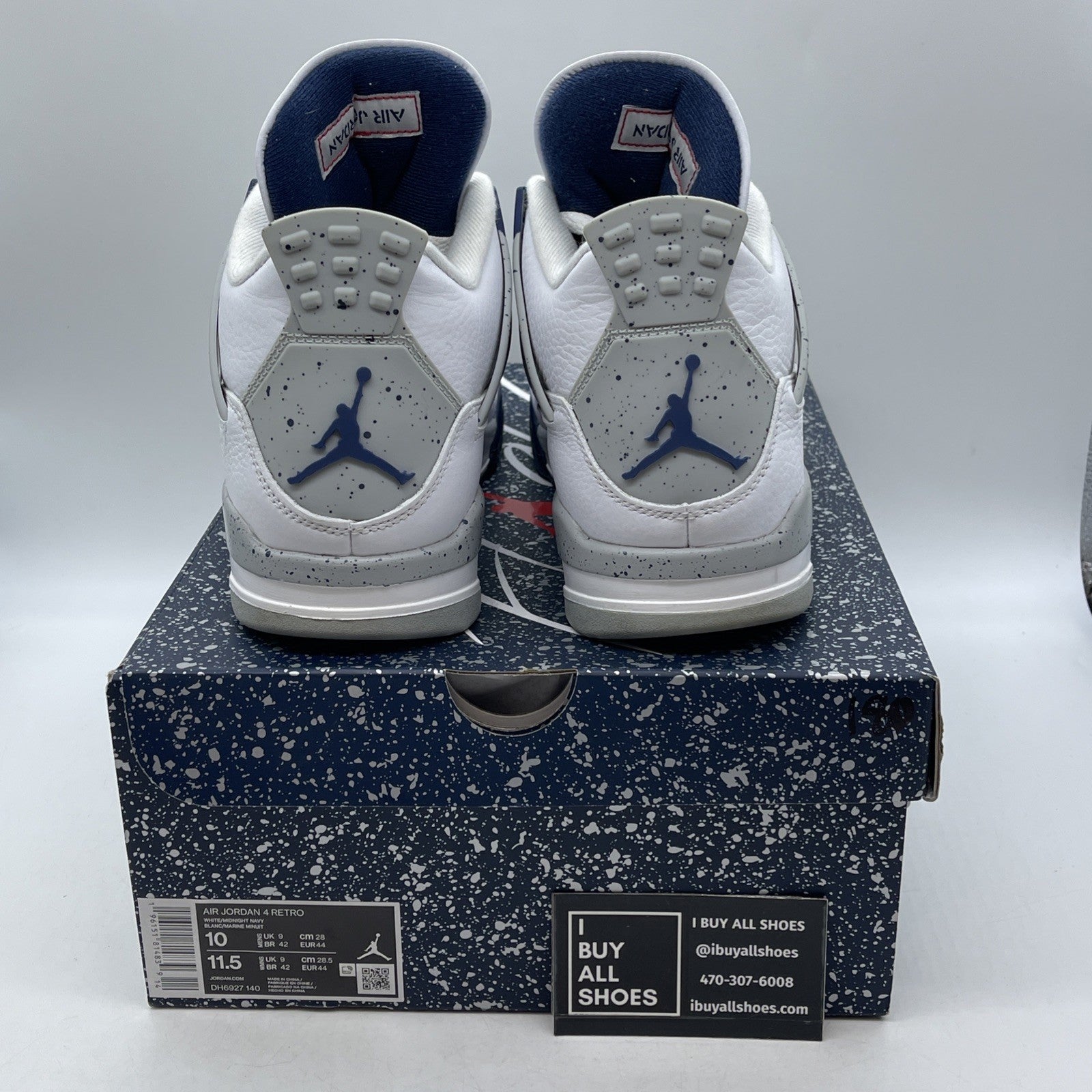 Size 10 - Air Jordan 4 Retro Mid Midnight Navy (DH6927-140)