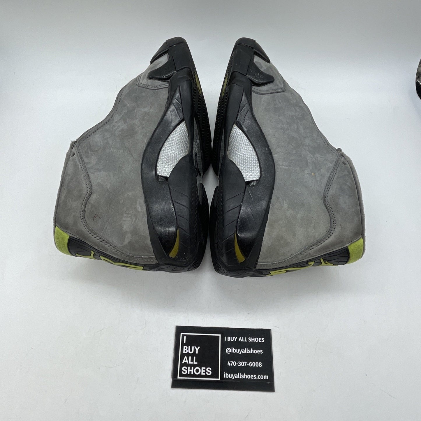 Size 7 - Air Jordan 14 Retro Graphite Chartreuse 2005 (311832-031)