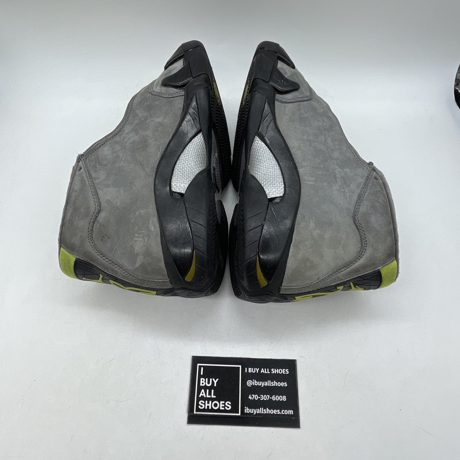 Size 7 - Air Jordan 14 Retro Graphite Chartreuse 2005 (311832-031)