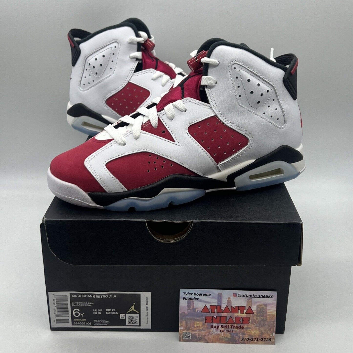 Size 6 - Jordan 6 Retro OG Mid Carmine Brand New Og All