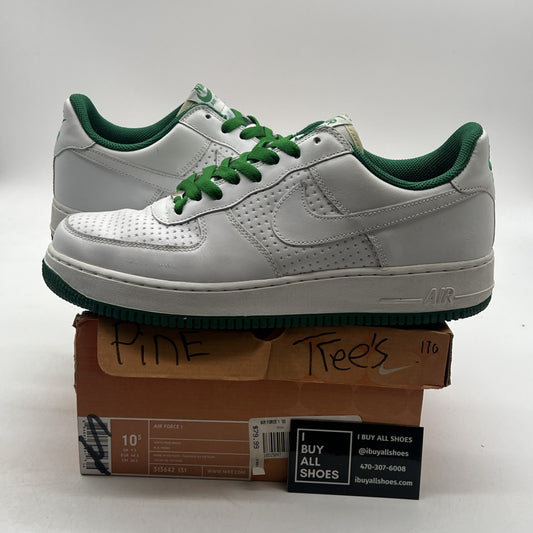 Size 10.5 - Nike Air Force 1 White Pine Green (313642-131)