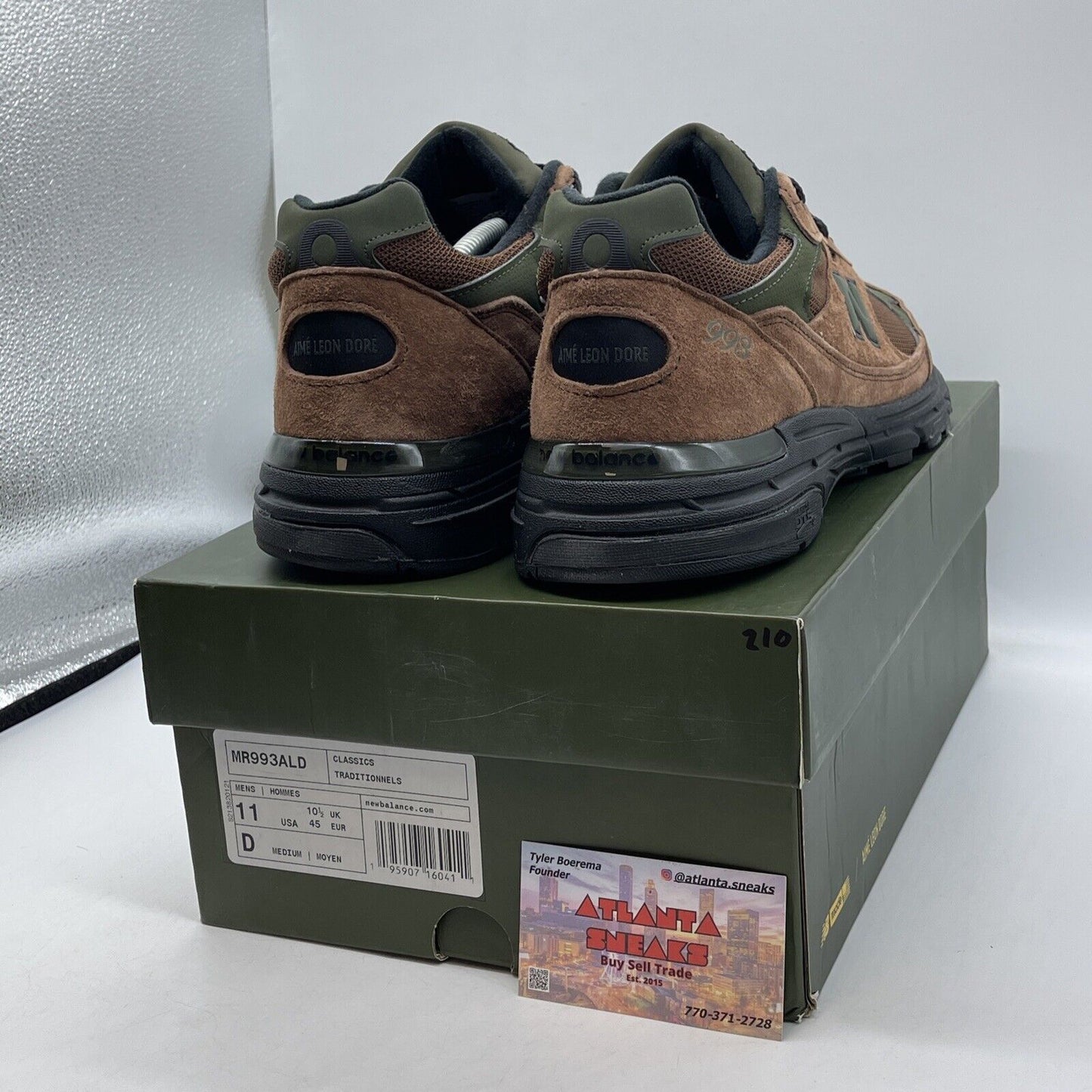 Size 11 - New Balance Aimé Leon Dore x 993 Made in USA Beef & Broccoli (MR993ALD