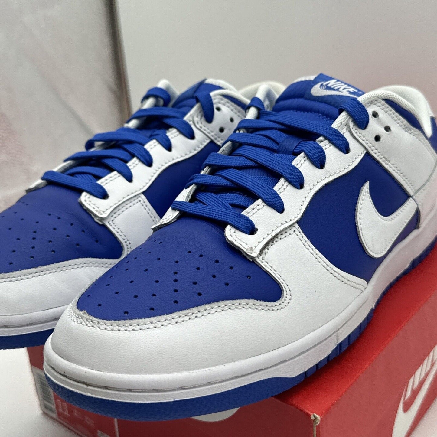 Size 11 - Nike Dunk Low Racer Blue 2022 White Blue Royal