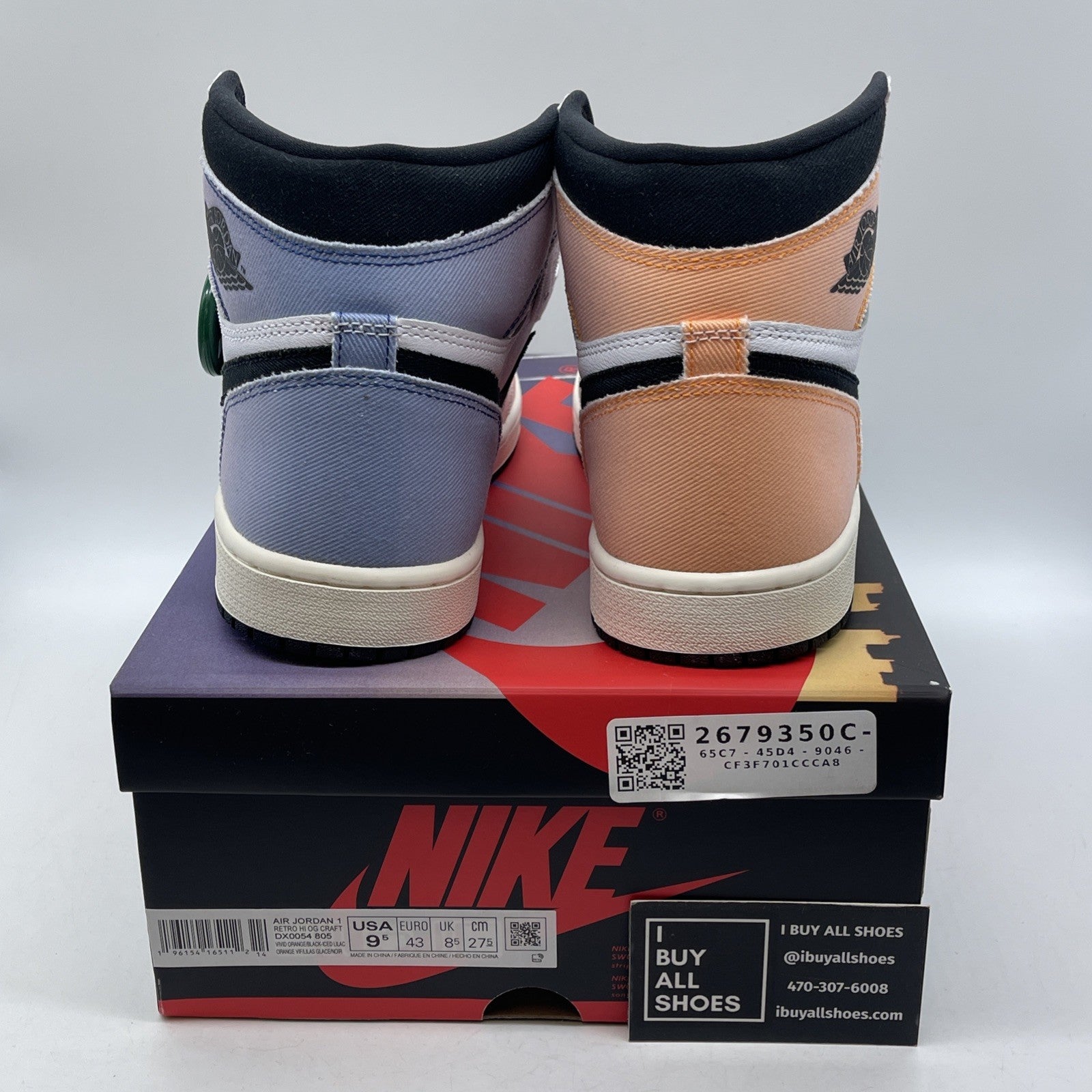 Size 9.5 - Air Jordan 1 Retro OG High Skyline White Pink Suede (DX0054-805)