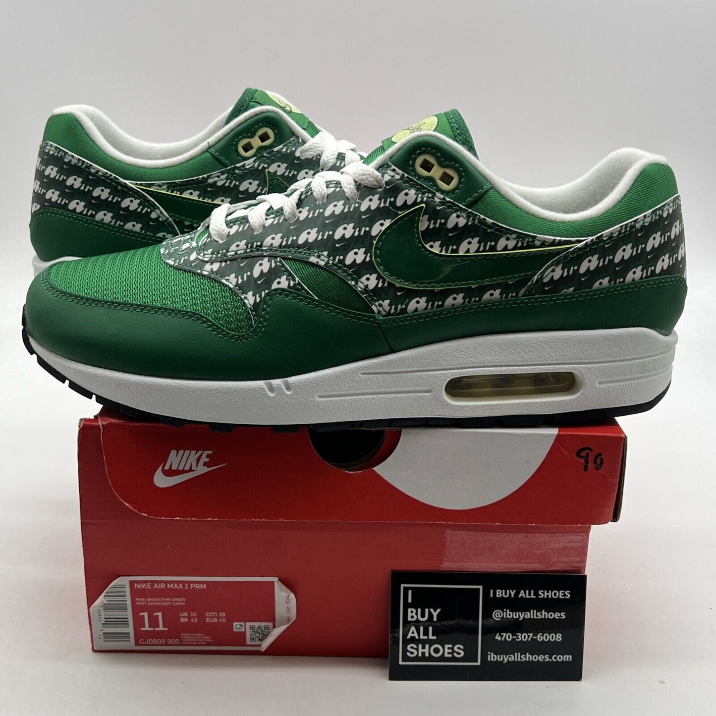Size 11 - Nike Air Max 1 Premium Limeade (CJ0609-300)