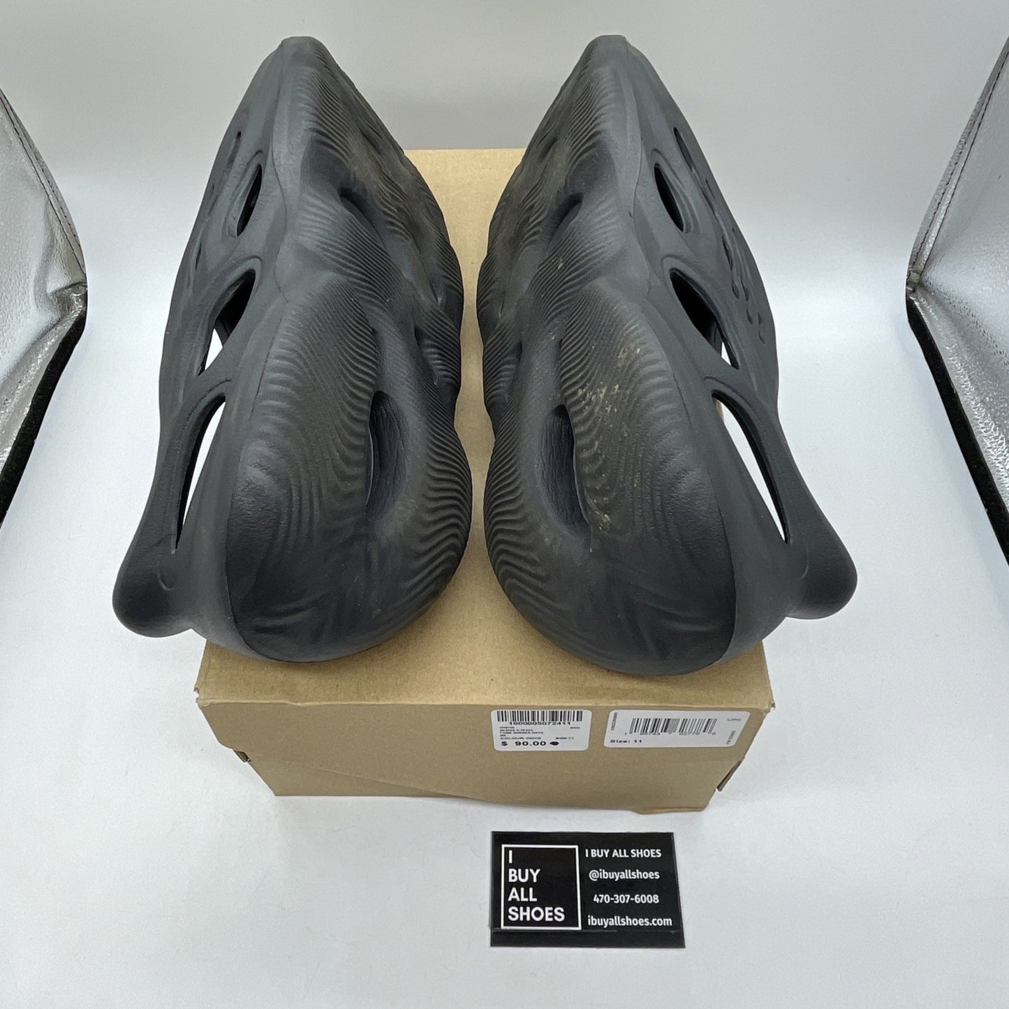 Size 11 - adidas Yeezy Foam Runner RNNR Onyx Black Rubber (HP8739)