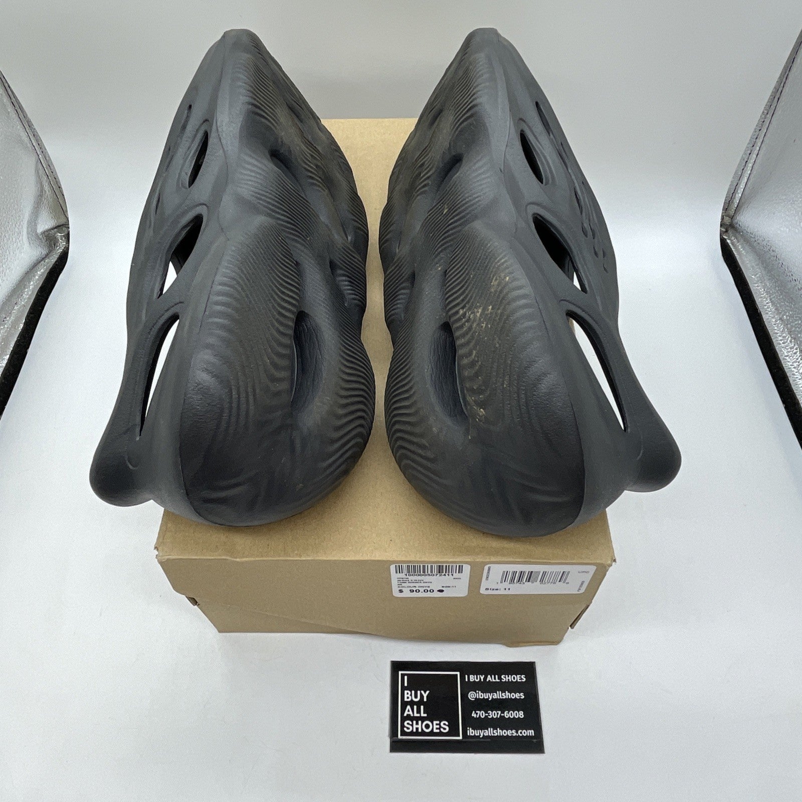Size 11 - adidas Yeezy Foam Runner RNNR Onyx Black Rubber (HP8739)