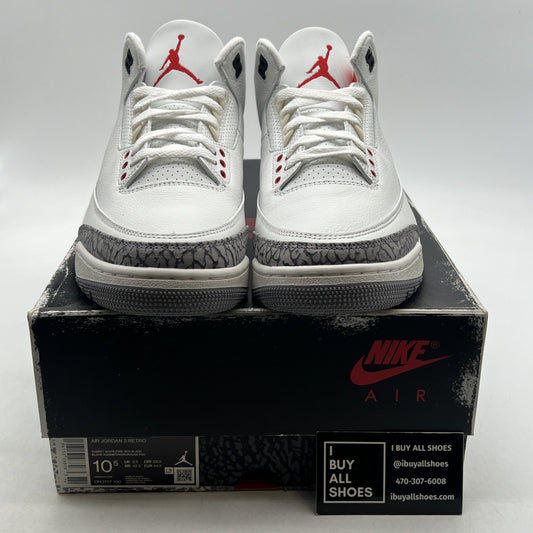 Size 10.5 - Air Jordan 3 Retro  White Cement Reimagined (DN3707-100)