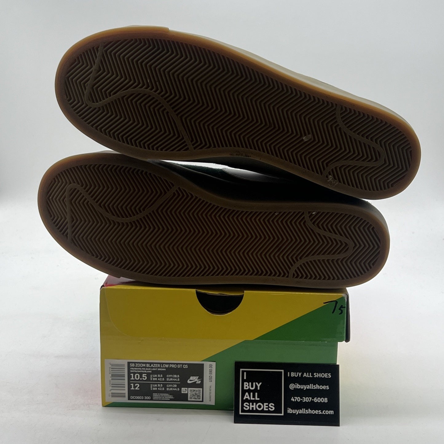 Size 10.5 - Nike Blazer GT SB Low Green Gum (DC0603-300)