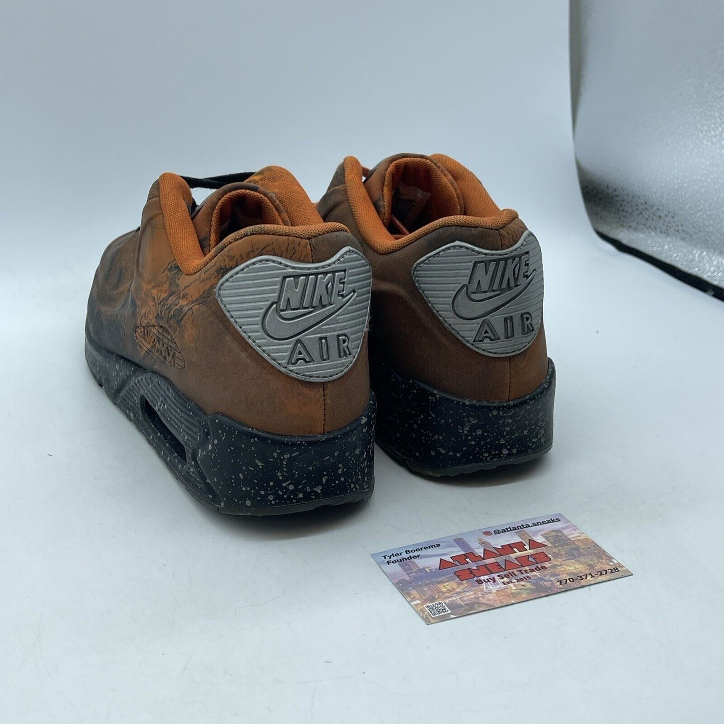 Size 10 - Nike Air Max 90 QS Mars Landing Brown Orange Silver Black (CD0920-600)