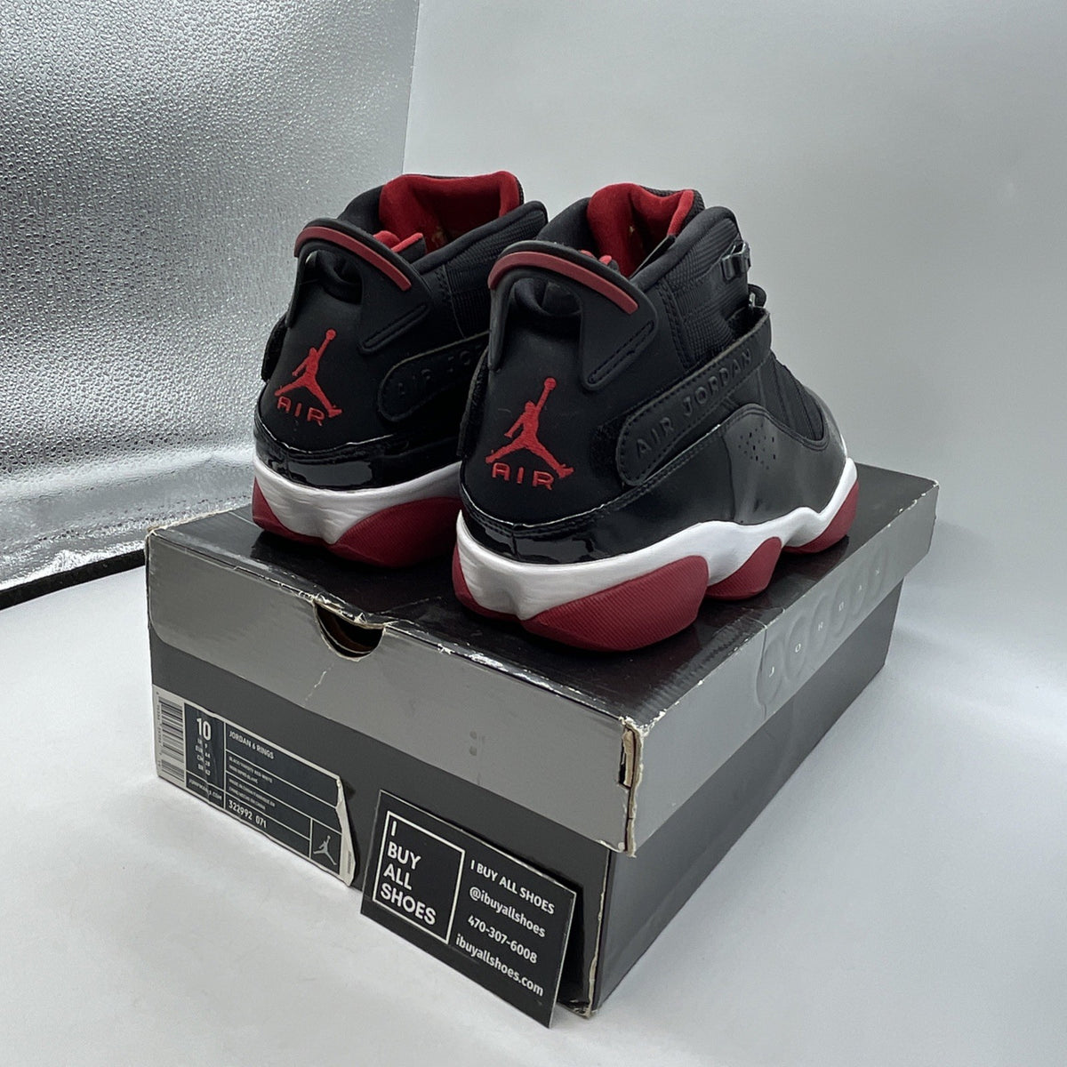 Size 10 - Air Jordan 6 Rings 2013 Bred (322992-071)