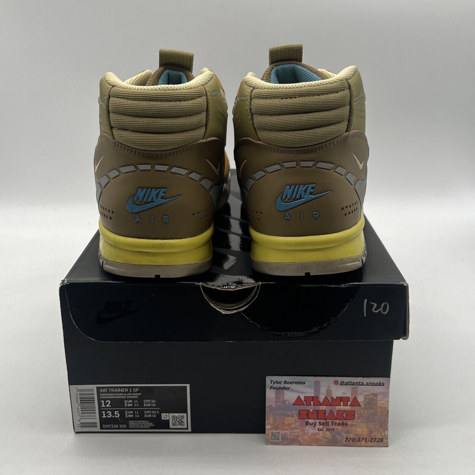 Size 12 - Nike Air Trainer 1 Coriander Yellow Orange (DH7338-300)