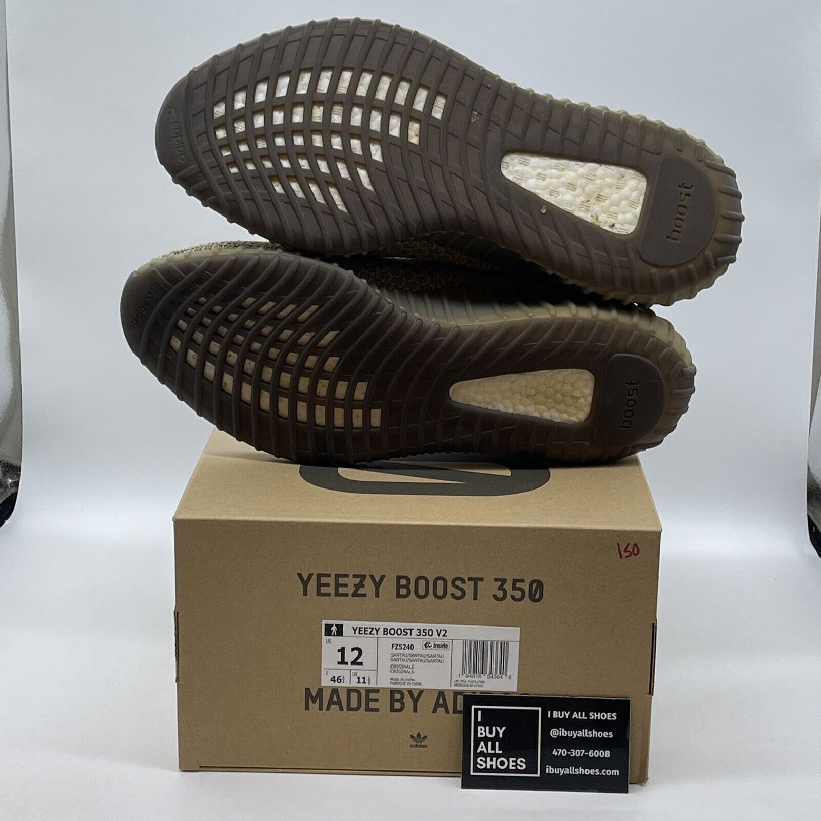 Size 12 - Yeezy Boost 350 V2 Sand Taupe Brown Orange Suede (FZ5240)
