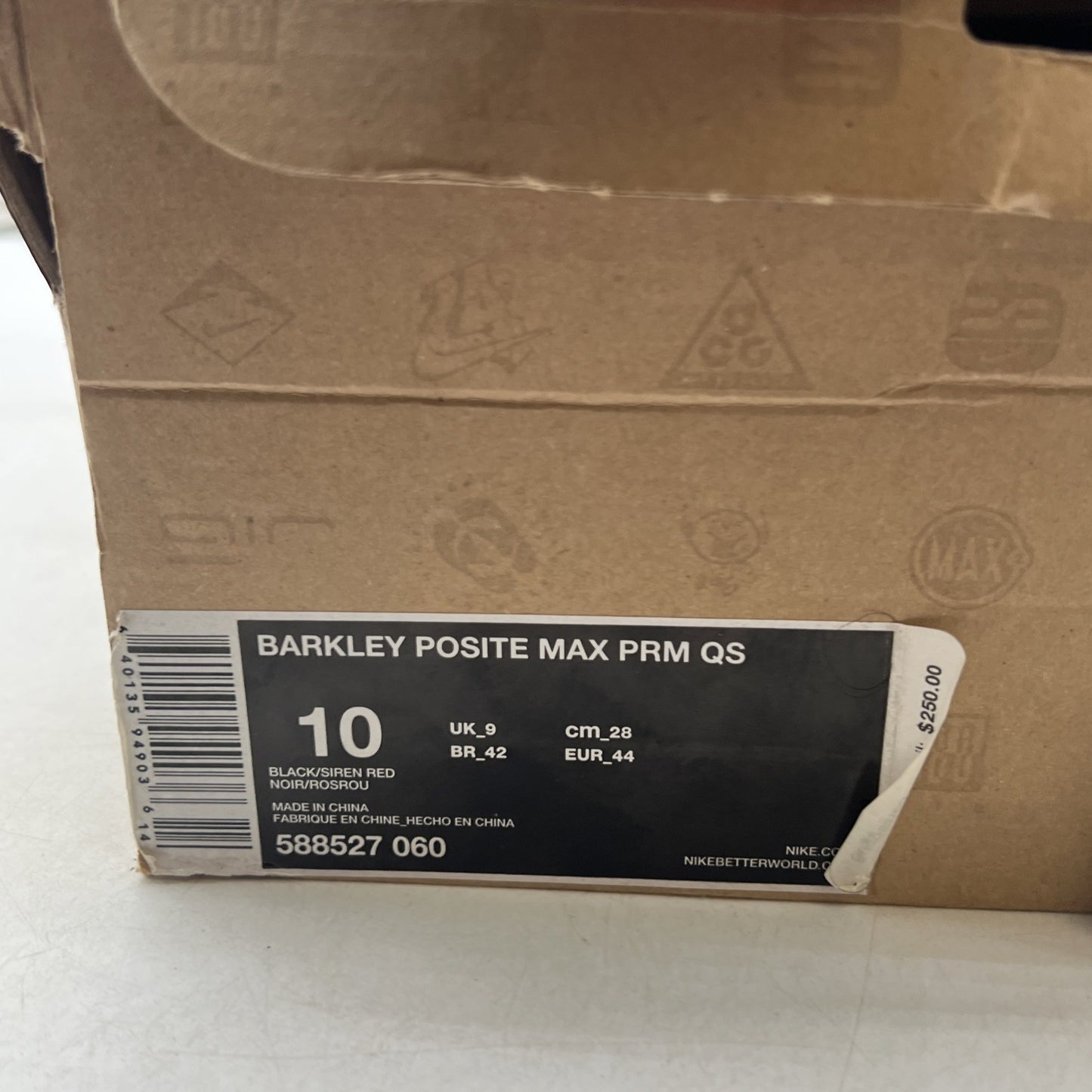Size 10 - Nike Barkley Posite Max Area 72 (588527-060)