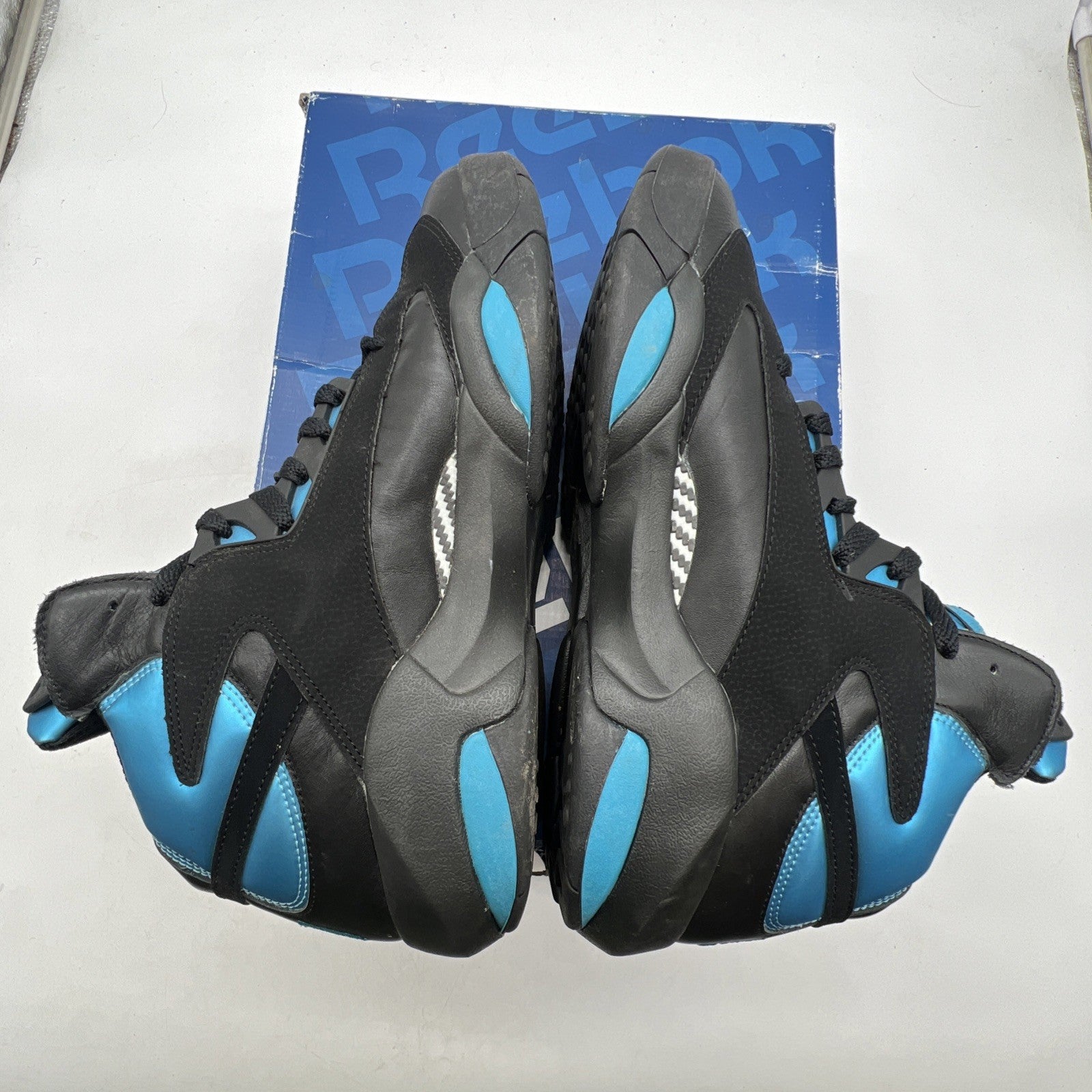 Size 10.5 - Reebok Shaq Attaq 2013 Black Azure (V55083)