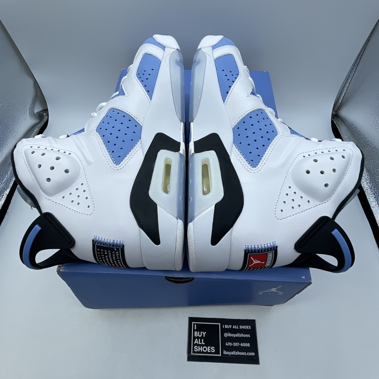 Size 10.5 - Air Jordan 6 Retro Mid UNC Home (CT8529-410).