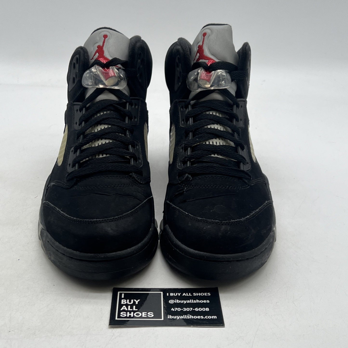 Size 11.5 - Air Jordan 5 Retro 2011 Black Metallic (136027-010)