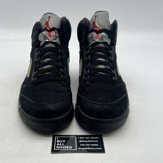 Size 11.5 - Air Jordan 5 Retro 2011 Black Metallic (136027-010)