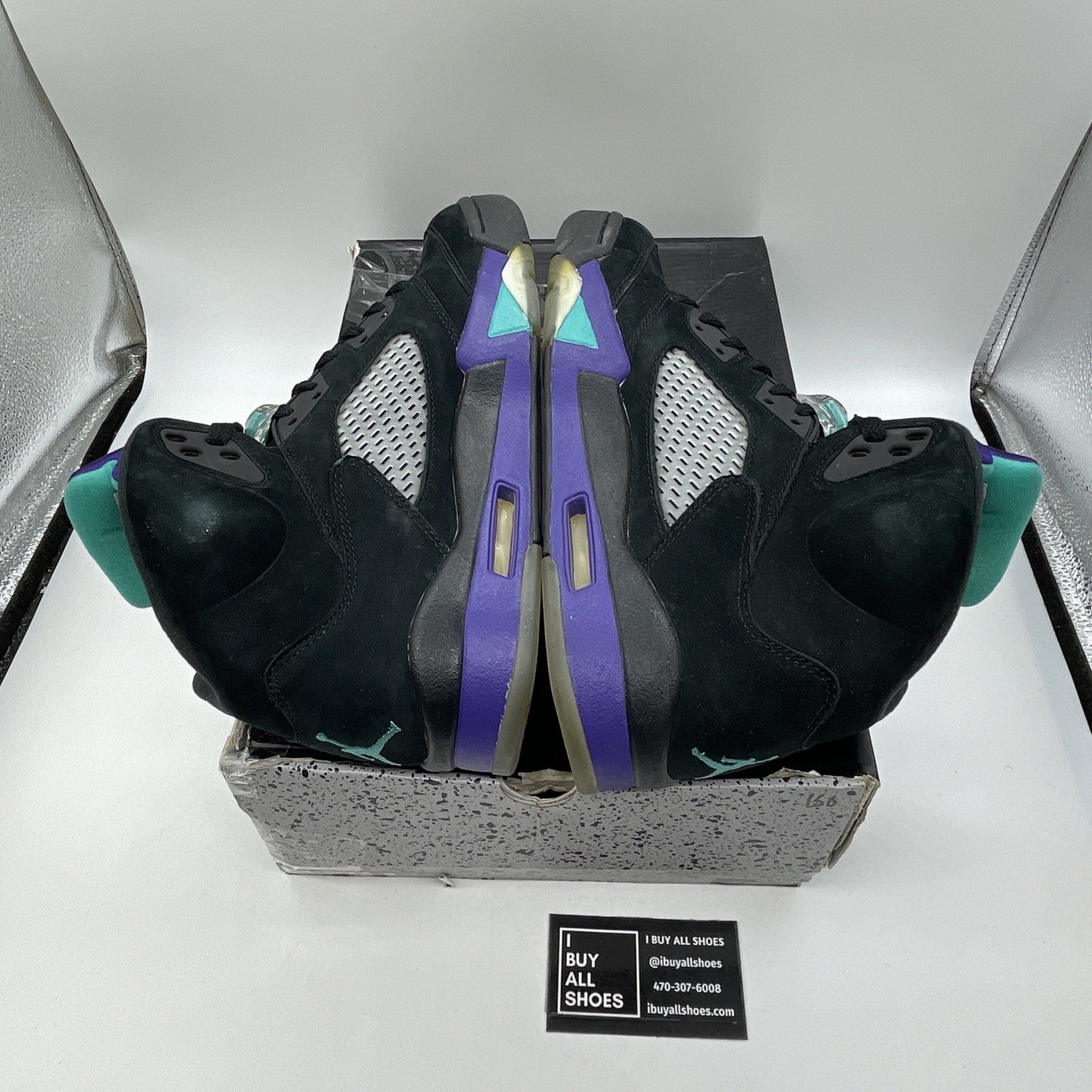 Size 9 - Air Jordan 5 Retro Black Grape Black Suede (136027-007
