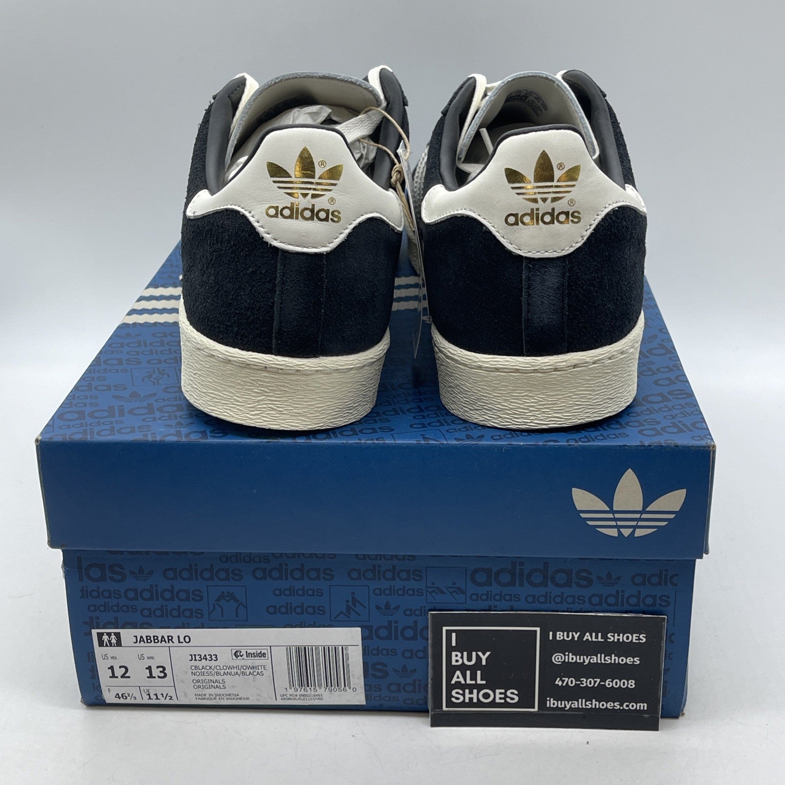 Size 12 - Adidas Jabbar Low Black White (JI3433)