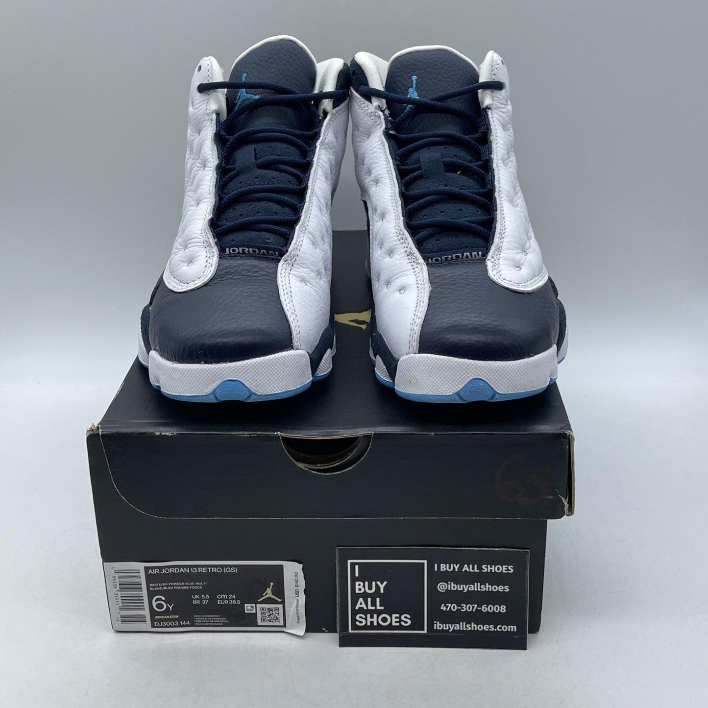Size 6Y (GS) - Air Jordan 13 Retro Mid Obsidian 2021 (DJ3003-144)