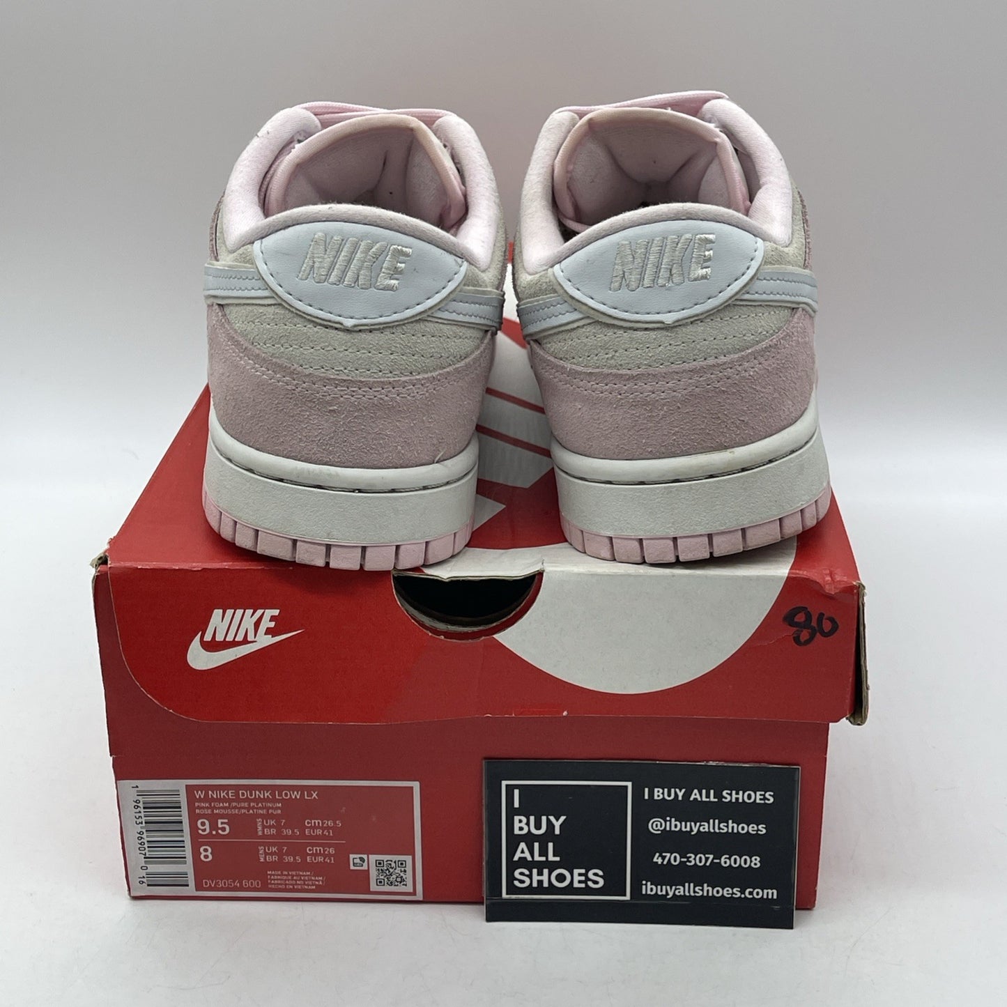 Size 9.5W - Nike Dunk LX Low Pink Foam (DV3054-600)