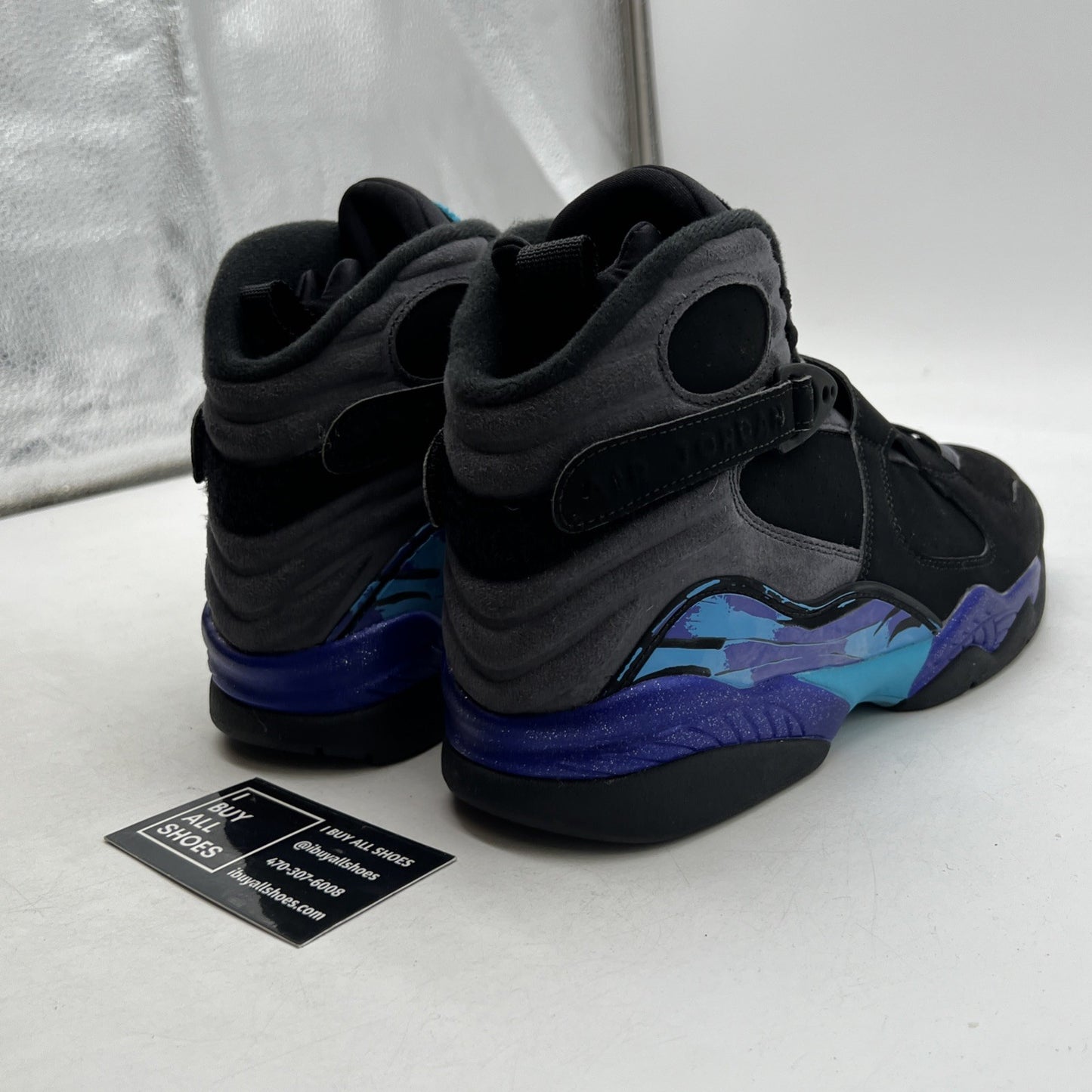 Size 9 - Air Jordan 8 Retro Aqua 2015 (305381-025)