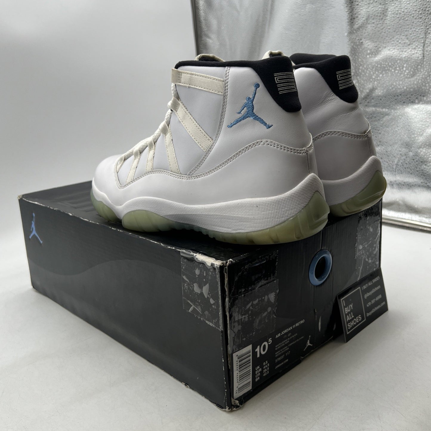 Size 10.5 - Air Jordan 11 Retro High Legend Blue (378037-117)