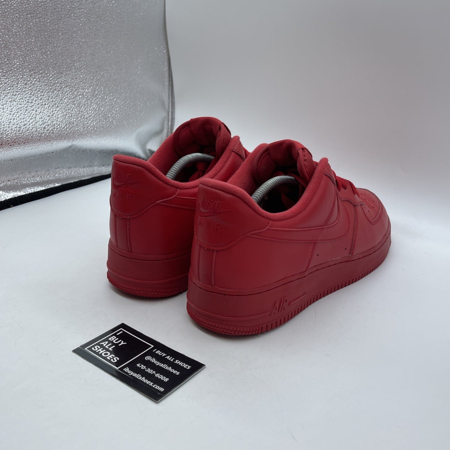 Size 12 - Nike Air Force 1 Low Triple Red Leather (CW6999-600)