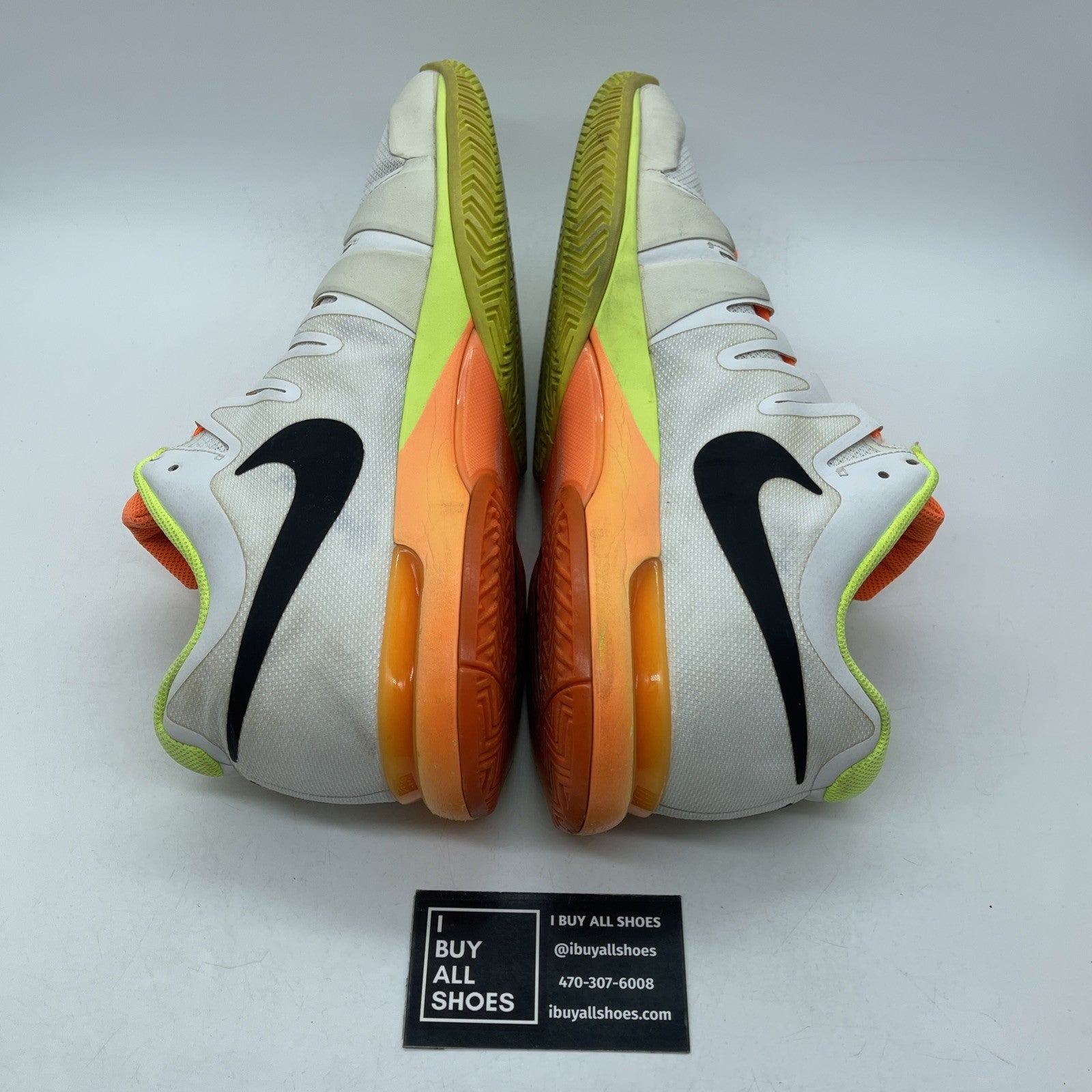 Size 12 - NIKE Federer Zoom Vapor Tour White Black Suede (631458-107)