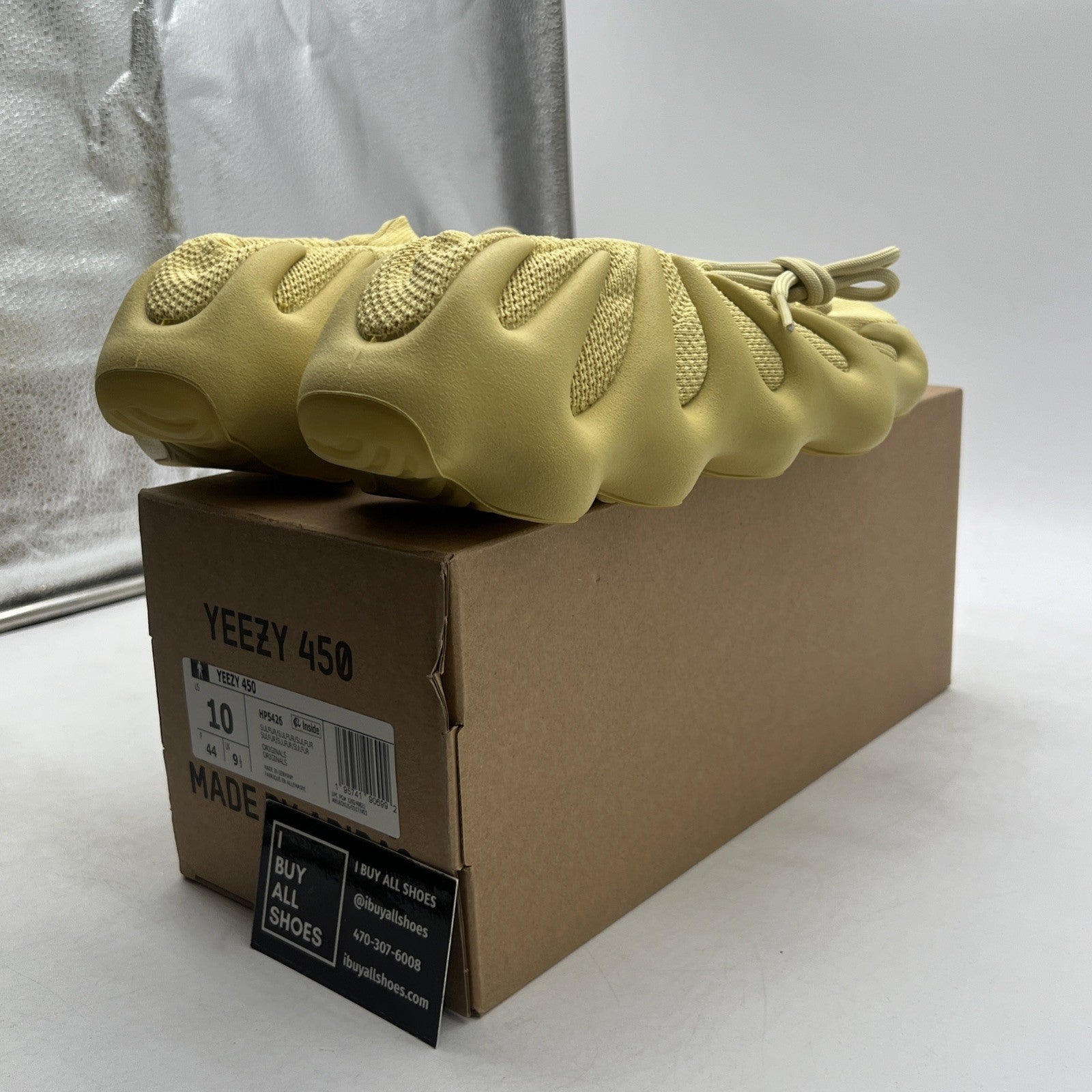 Size 10 - adidas Yeezy 450 Sulfur (HP5426)
