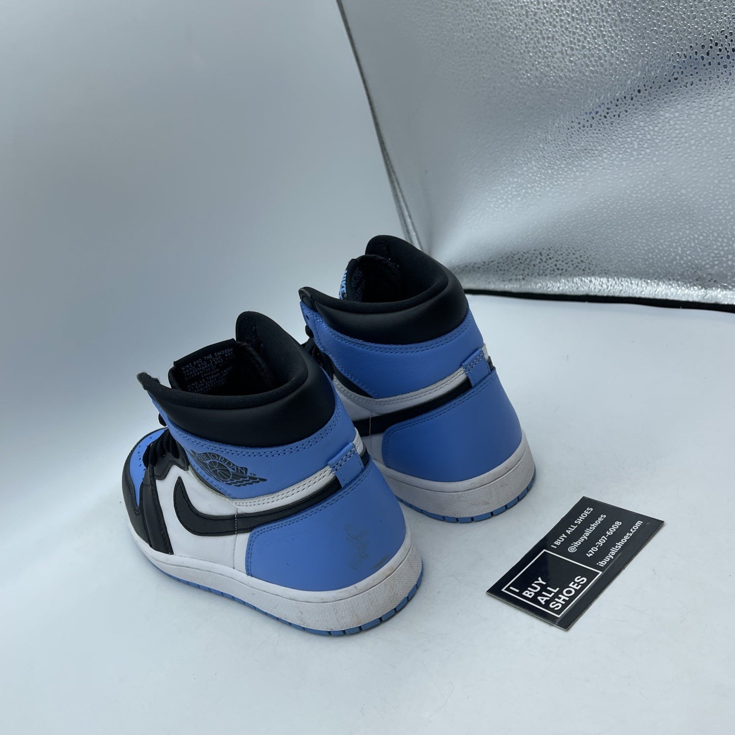 Size 9 - Jordan 1 Retro OG High UNC Toe Blue White Black Leather (DZ5485-400)