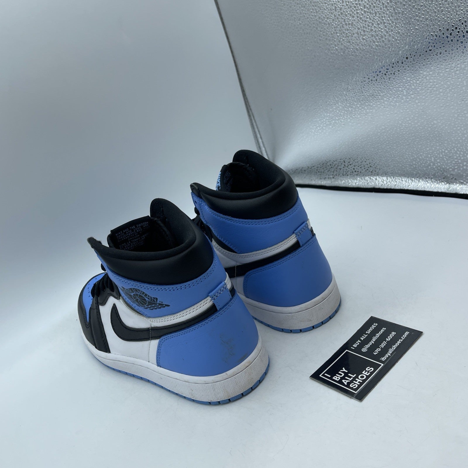 Size 9 - Jordan 1 Retro OG High UNC Toe Blue White Black Leather (DZ5485-400)