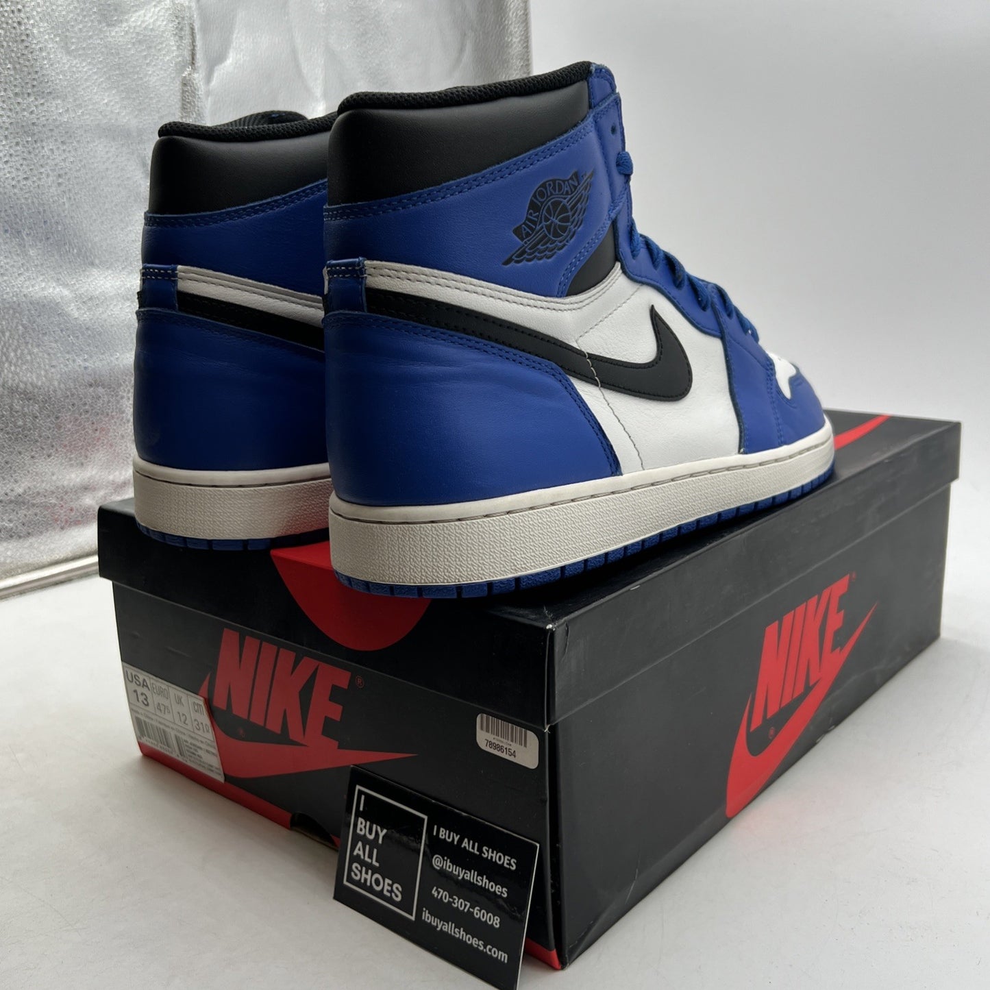 Size 13 - Air Jordan 1 Retro High OG Game Royal 2018 (555088-403)