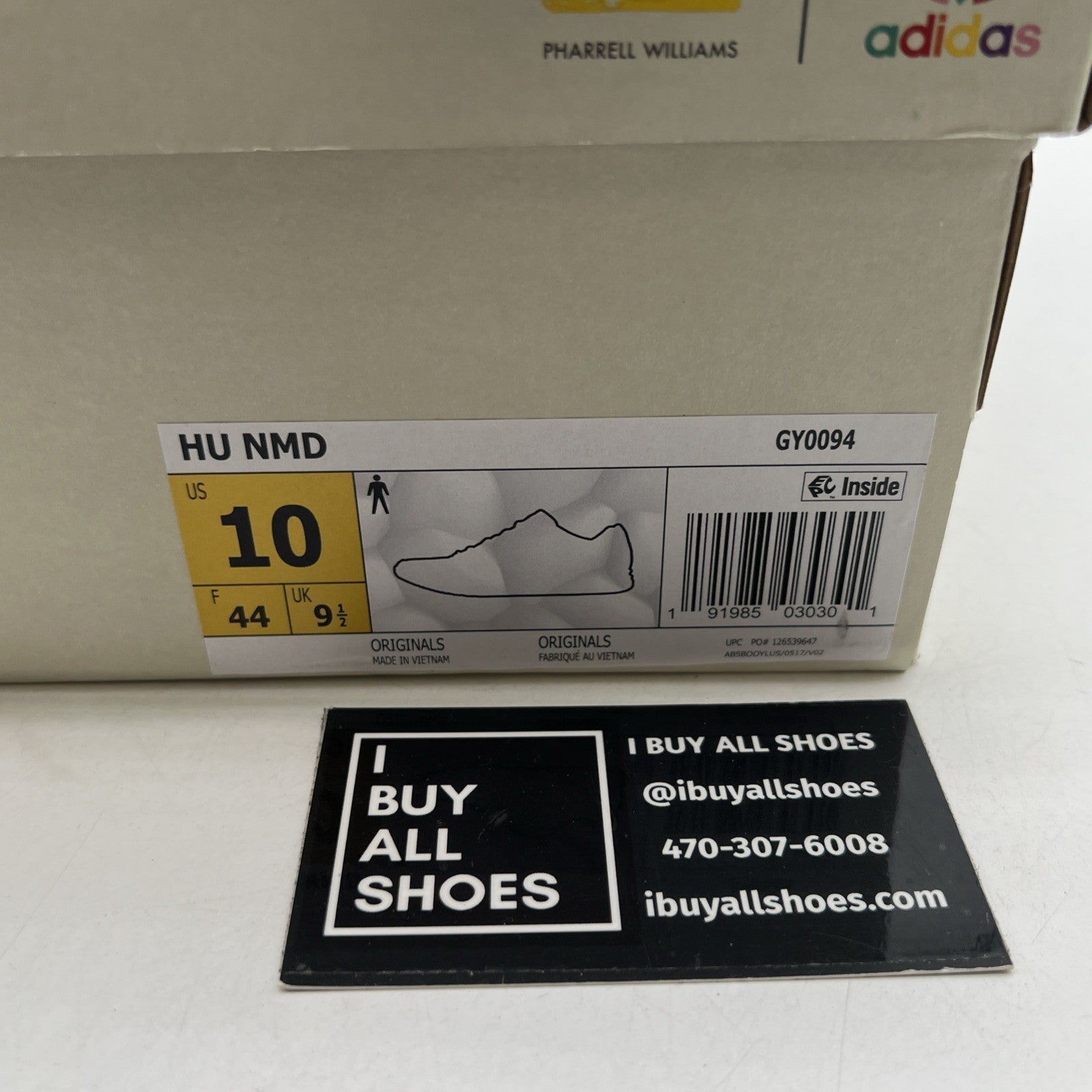 Size 10 - adidas Pharrell x NMD Human Race Aqua (GY0094)